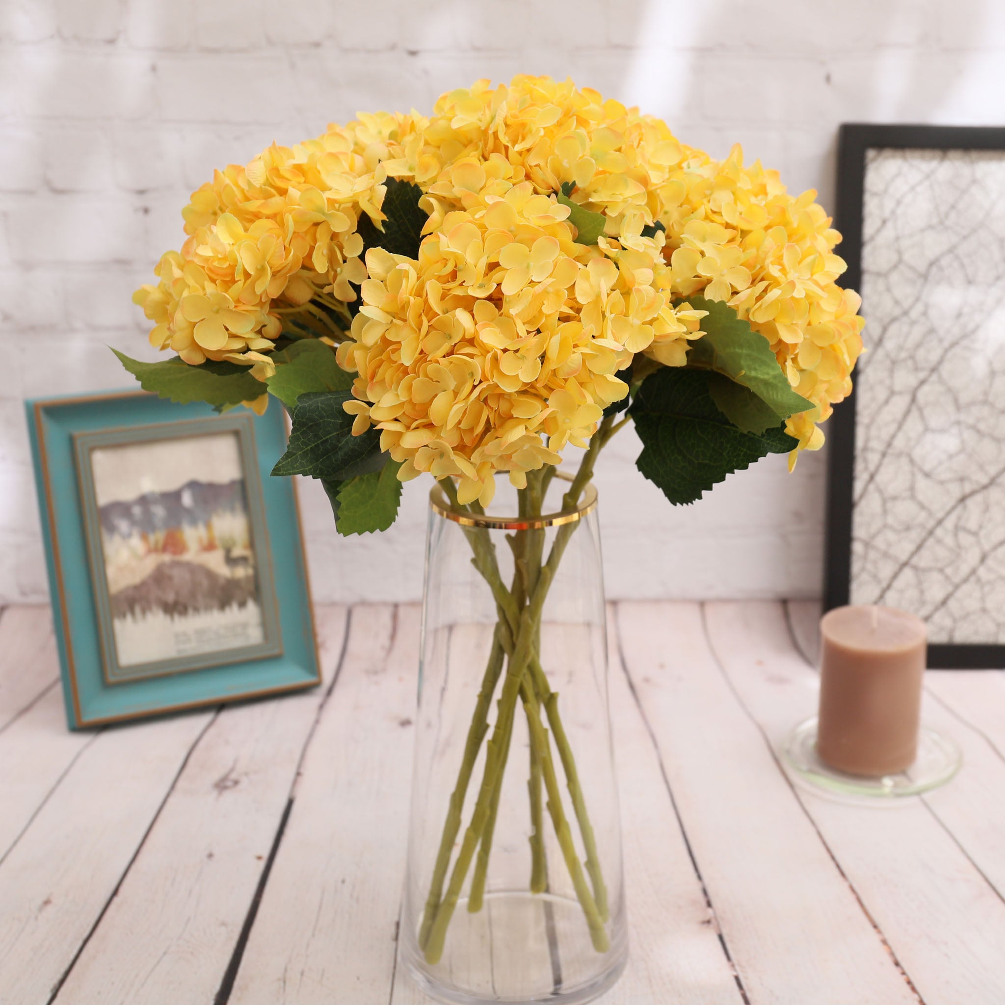 Artificial Hydrangea Silk Flowers for Wedding Arrangement