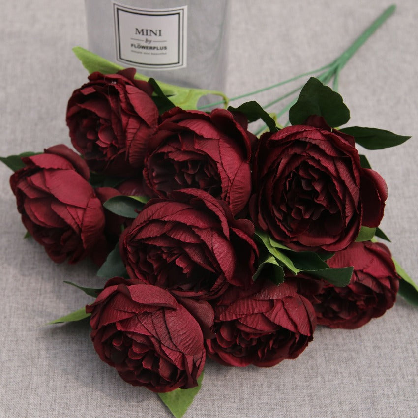 Silk Peony Flower Branches for Flower Arrangements