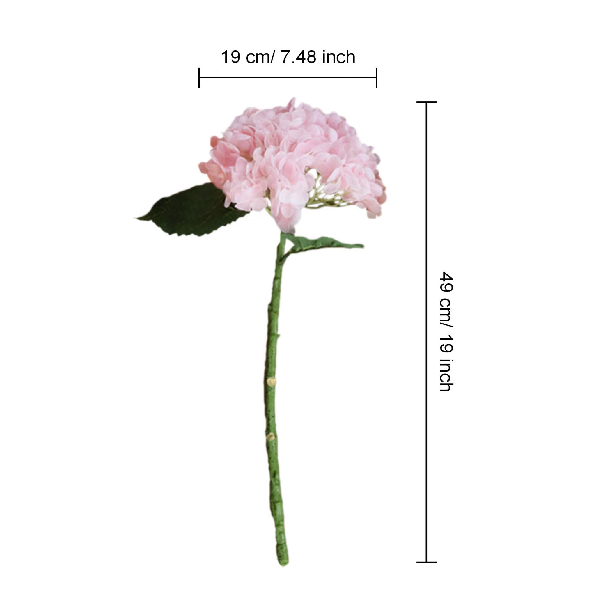 Pastel Light Pink Hydrangea Real Touch Hydrangea