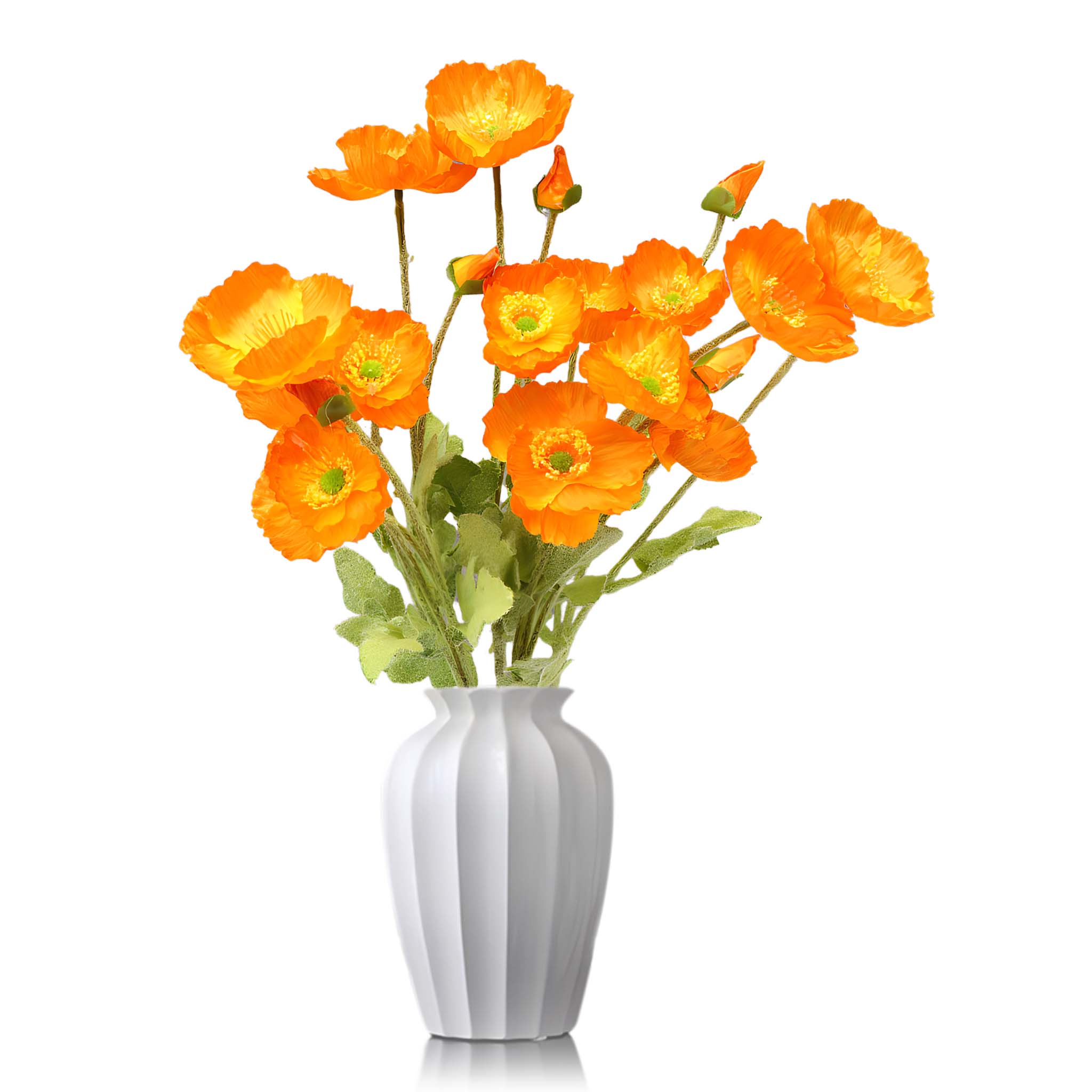 Artificial Poppy Flowers Silk Spray Poppies