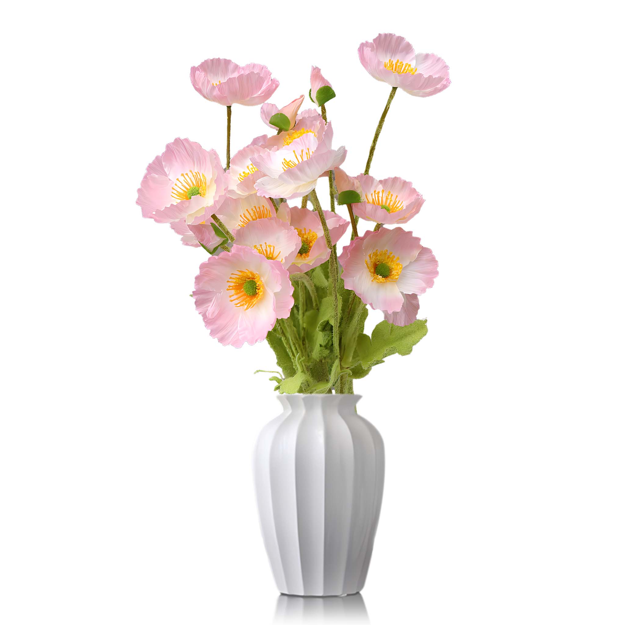 Artificial Poppy Flowers Silk Spray Poppies