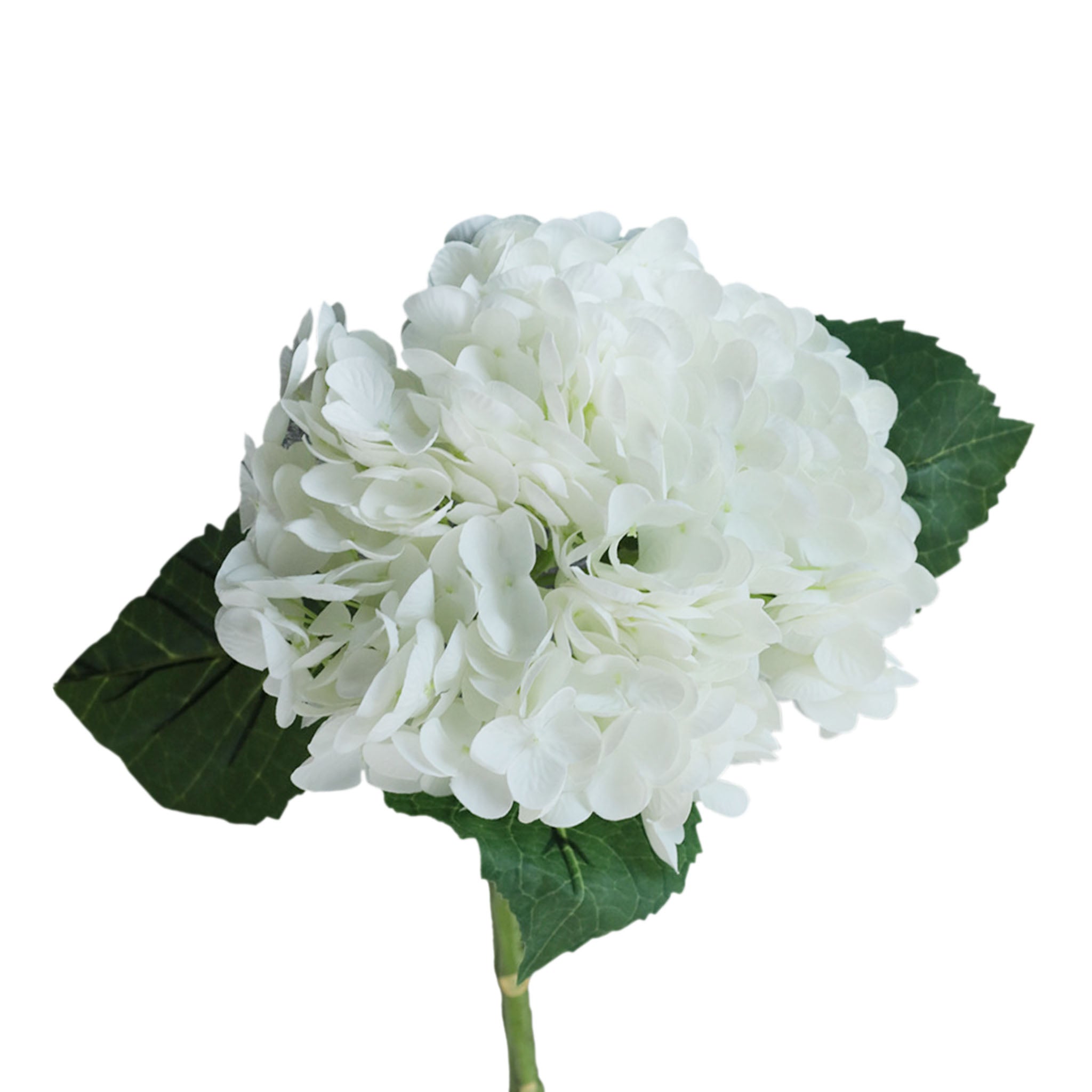 White Hydrangea Fake Flowers for Centerpieces