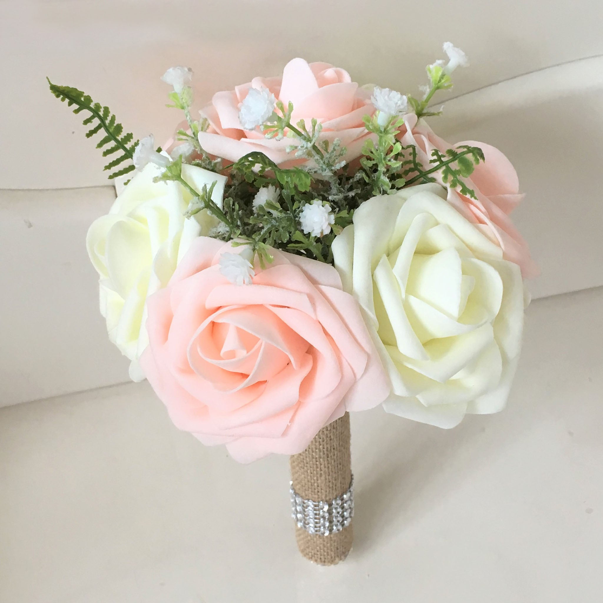 Flower Girl Bouquet Blush Ivory Small Bouquet