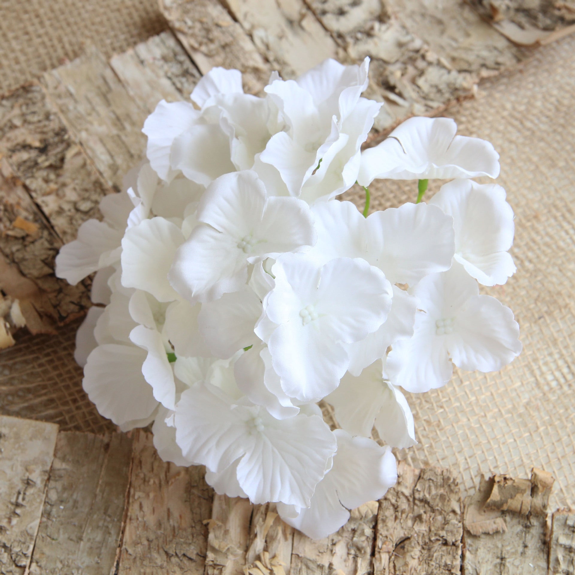 Artificial Silk Hydrange Flower Heads 7 inch