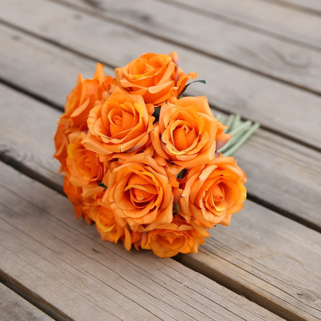 Wedding Bouquet Flowers Silk Rose Bouquet for Bridesmaid