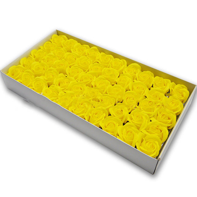 Soap Rose Heads for DIY Wedding Banquet Guest Gift