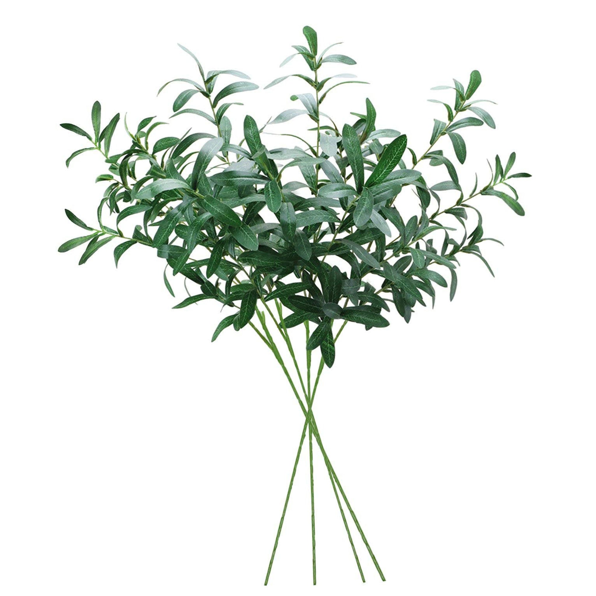 Artificial Olive Branch Greenery Leaves 10 for Wedding Party Garden Wall Decoration