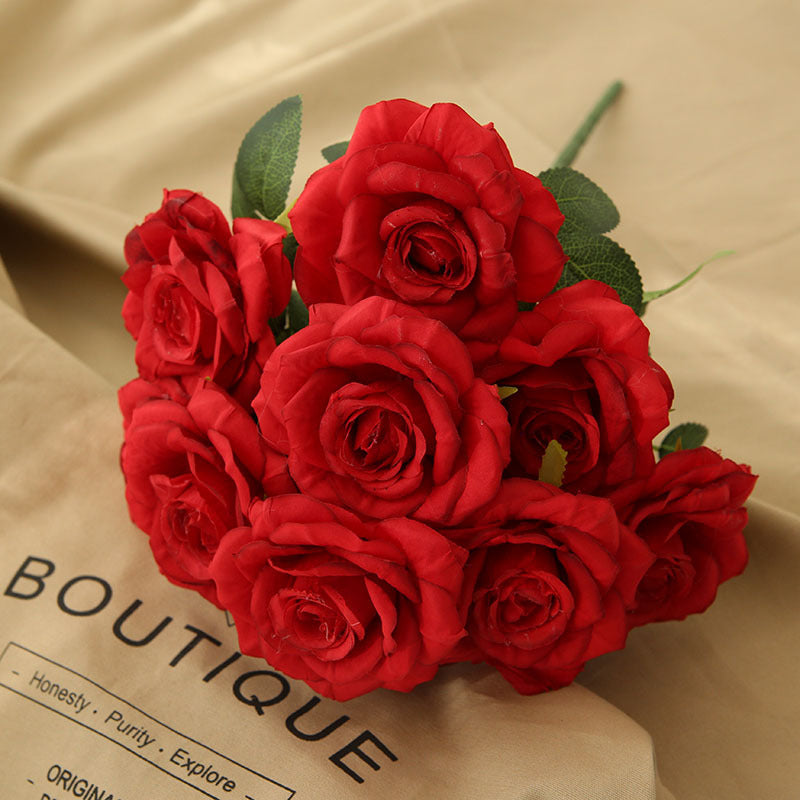 Fake Flowers Silk Wedding Floral Arrangements DIY Bridal Bouquet