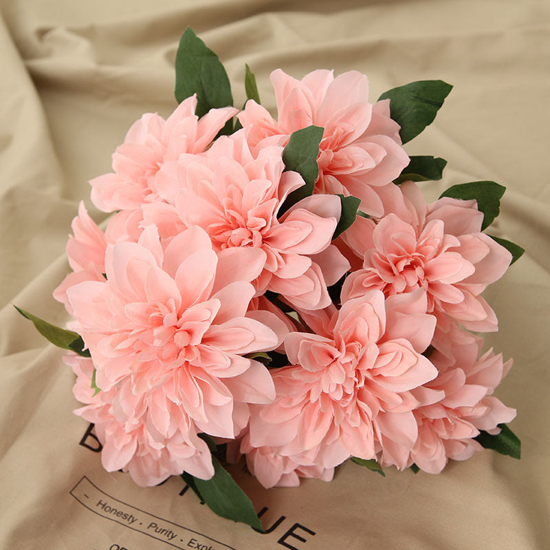 Artificial Dahlia Flowers Home Wedding Floral Arrangement