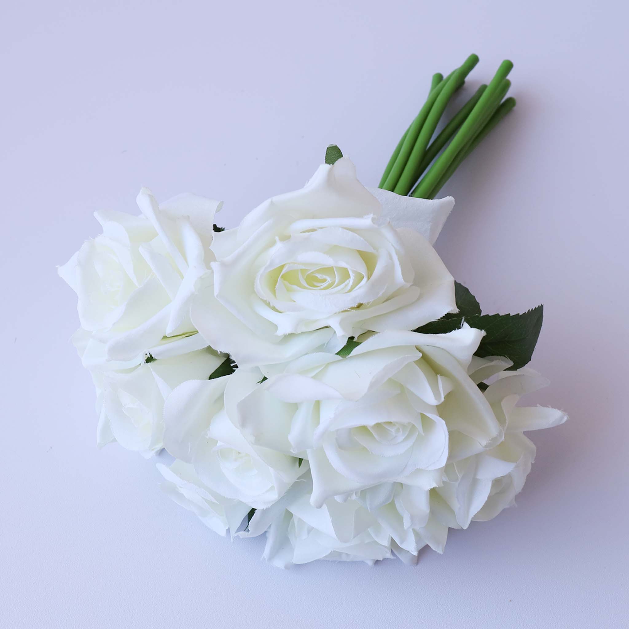 Small Flower Bunch Silk Rose Bouquet for DIY Crafts