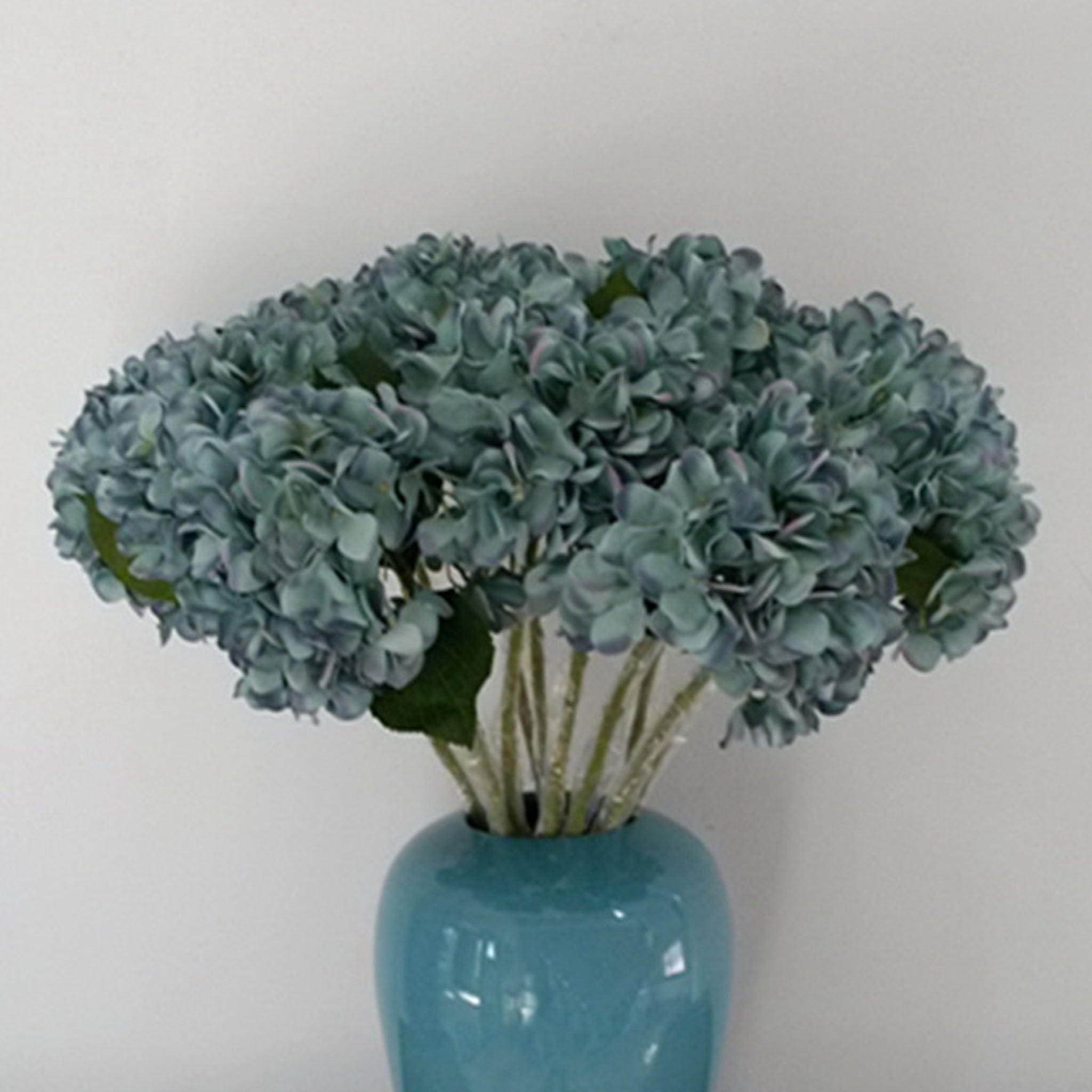 Realistic Silk Hydrangea Flowers 5 Stems for Bridal Bouquets