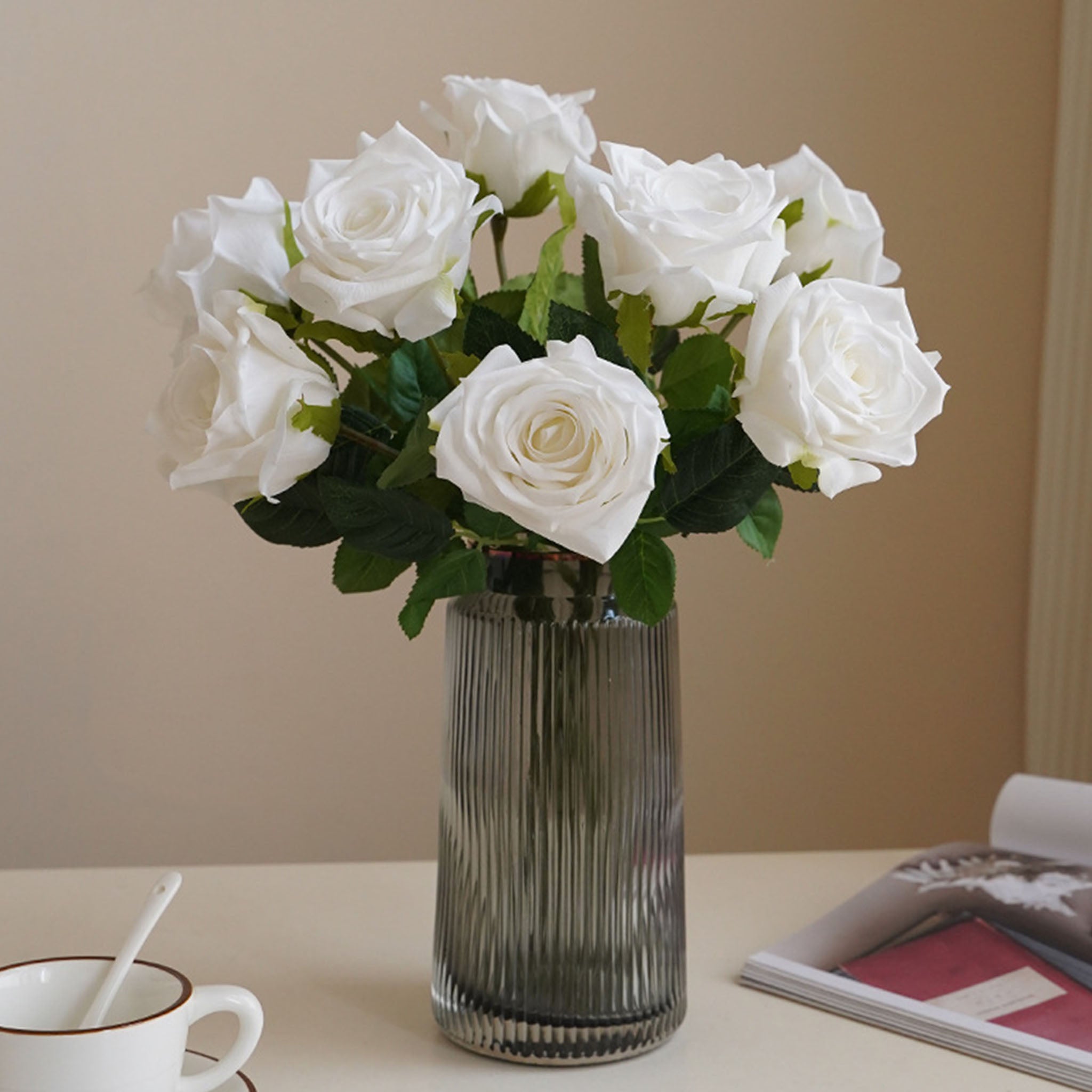 Realisic Faux Flowers Natural Touch Roses