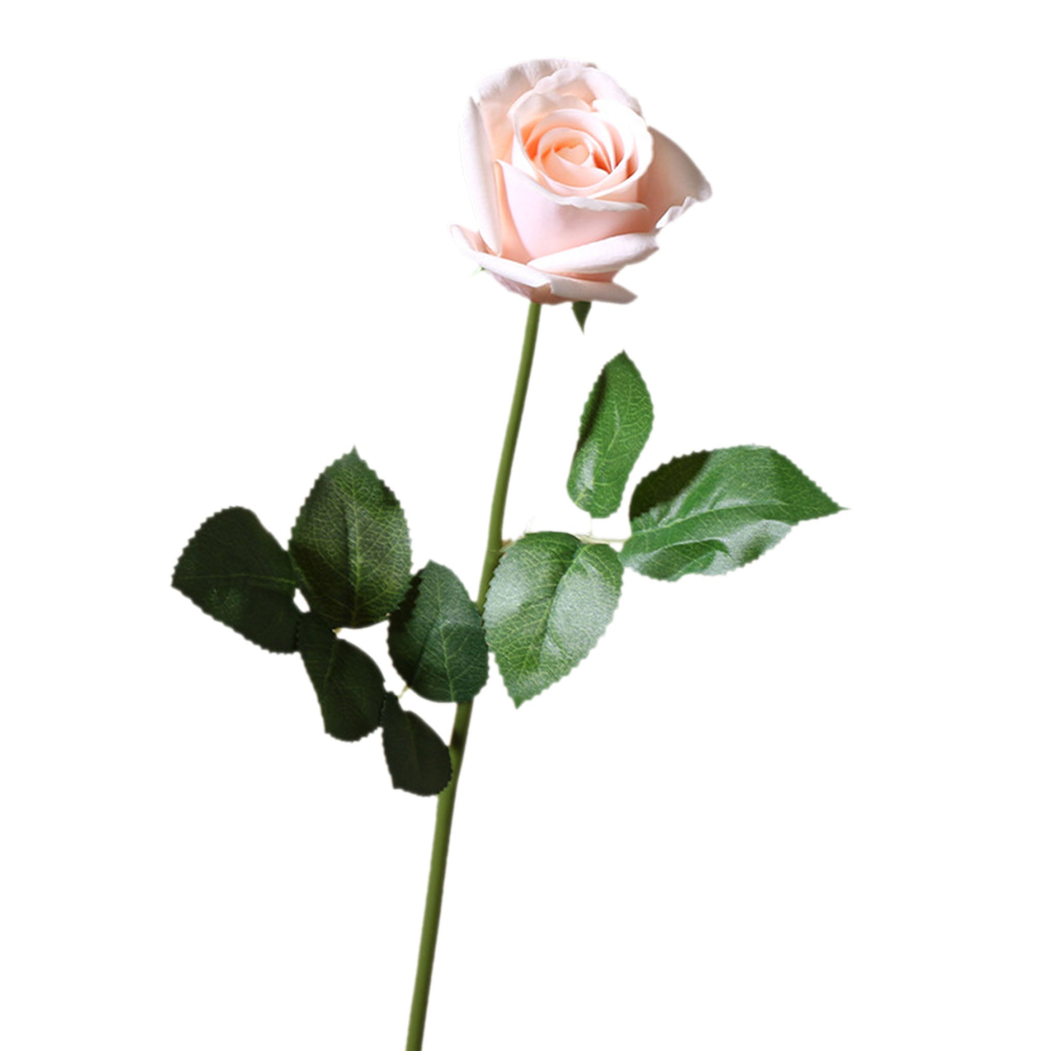 Realistic Flowers Real Touch Half Open Roses 22"