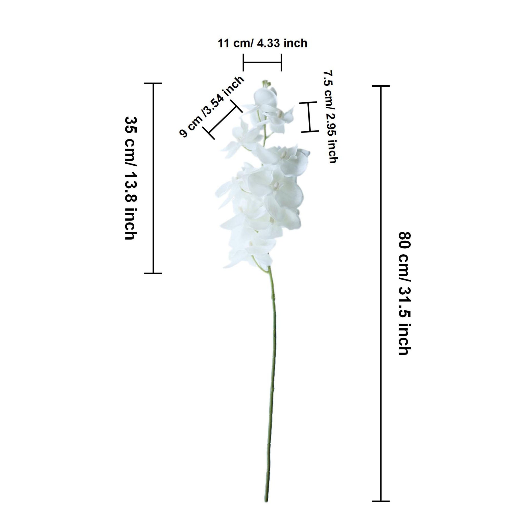 Fake Orchid Cream Phalaenopsis White Wedding Flowers