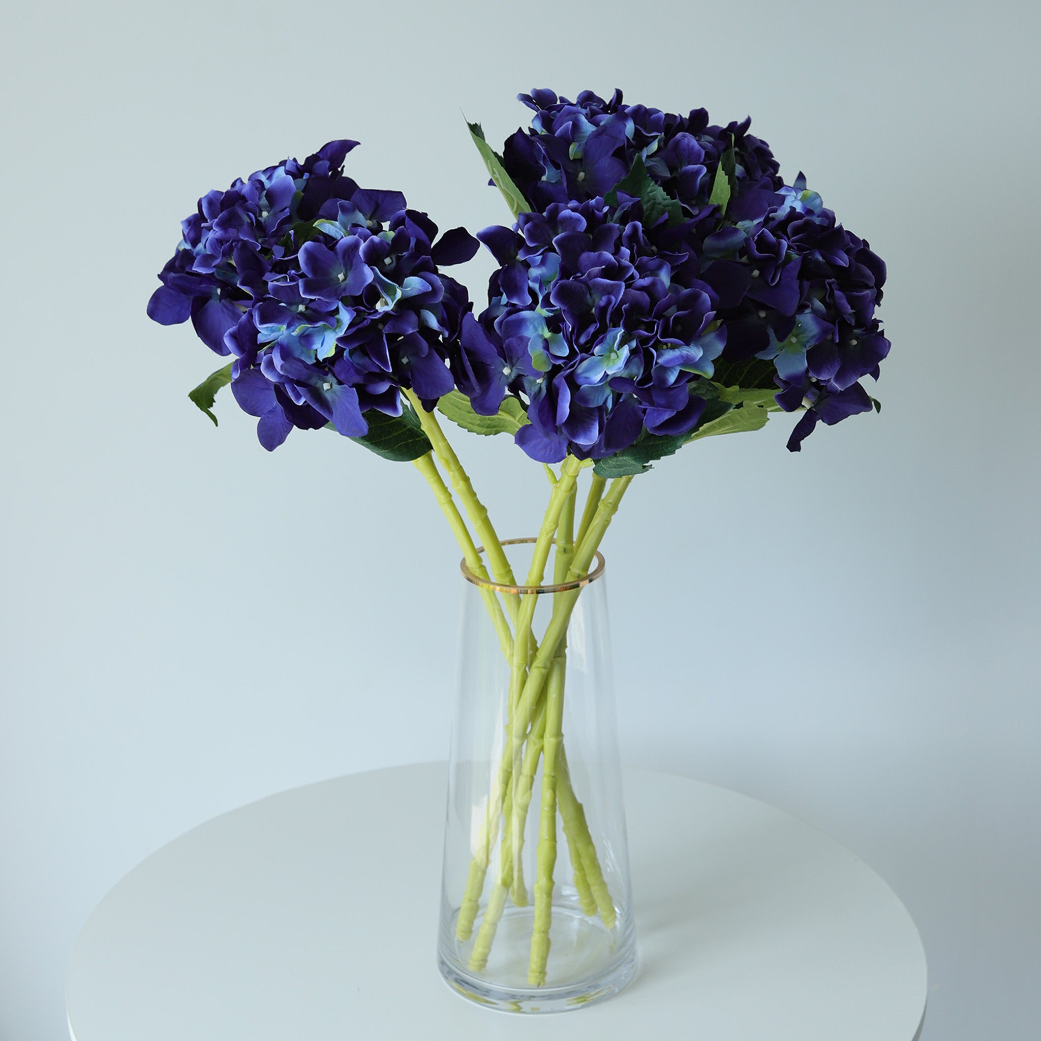 Navy Blue Hydrangea Fake Flower Wedding Centerpieces