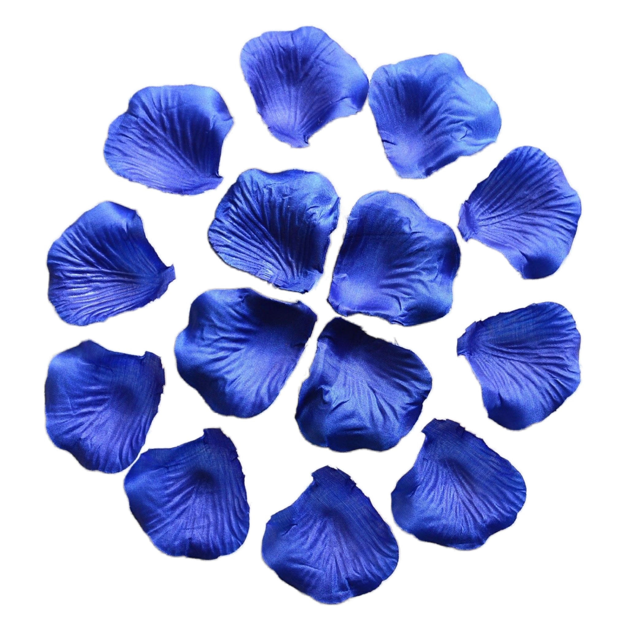 Royal Blue Silk Flower Petals Bulk Aisle Runner Confetti 1000pcs