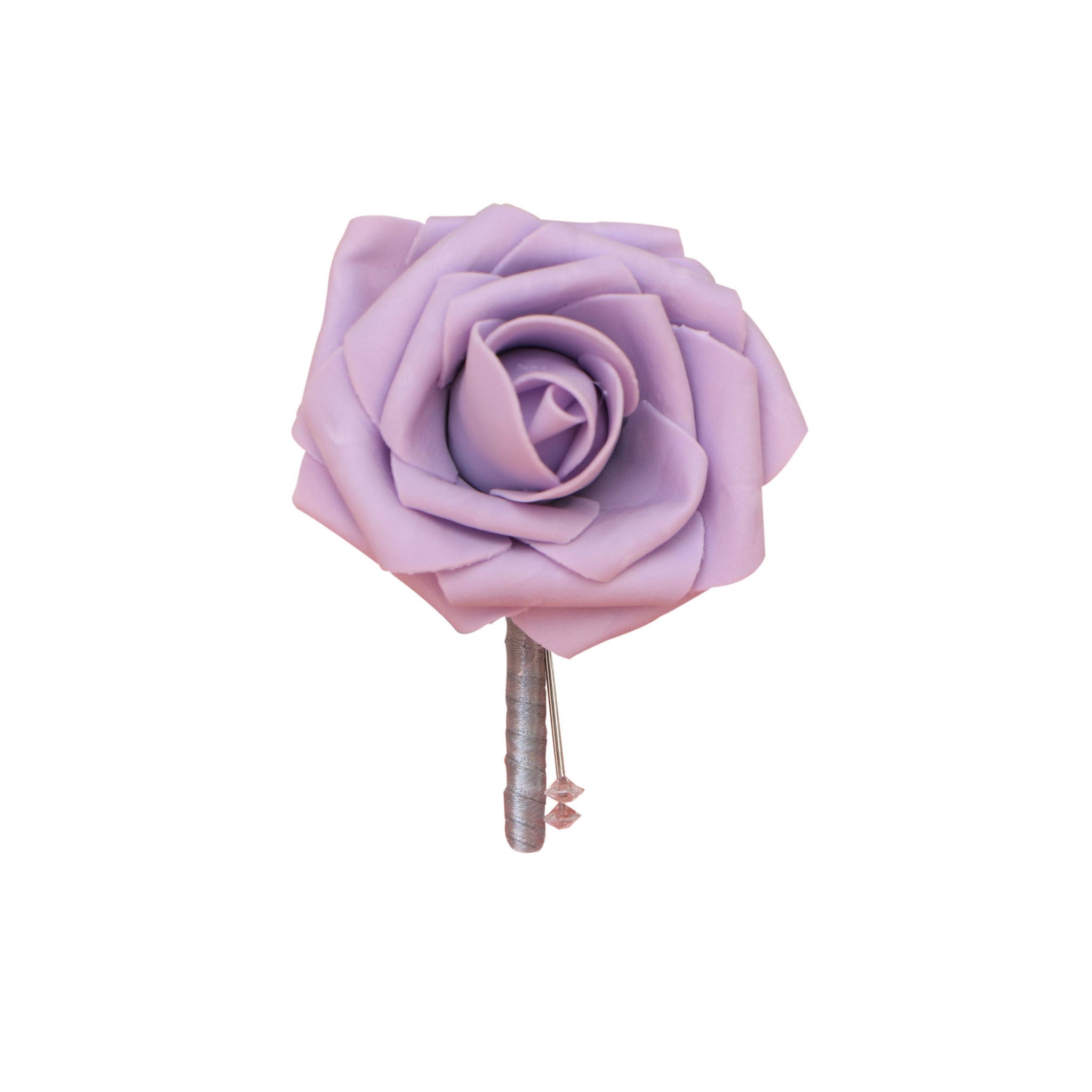 Artificial Lilac Rose Boutonniere