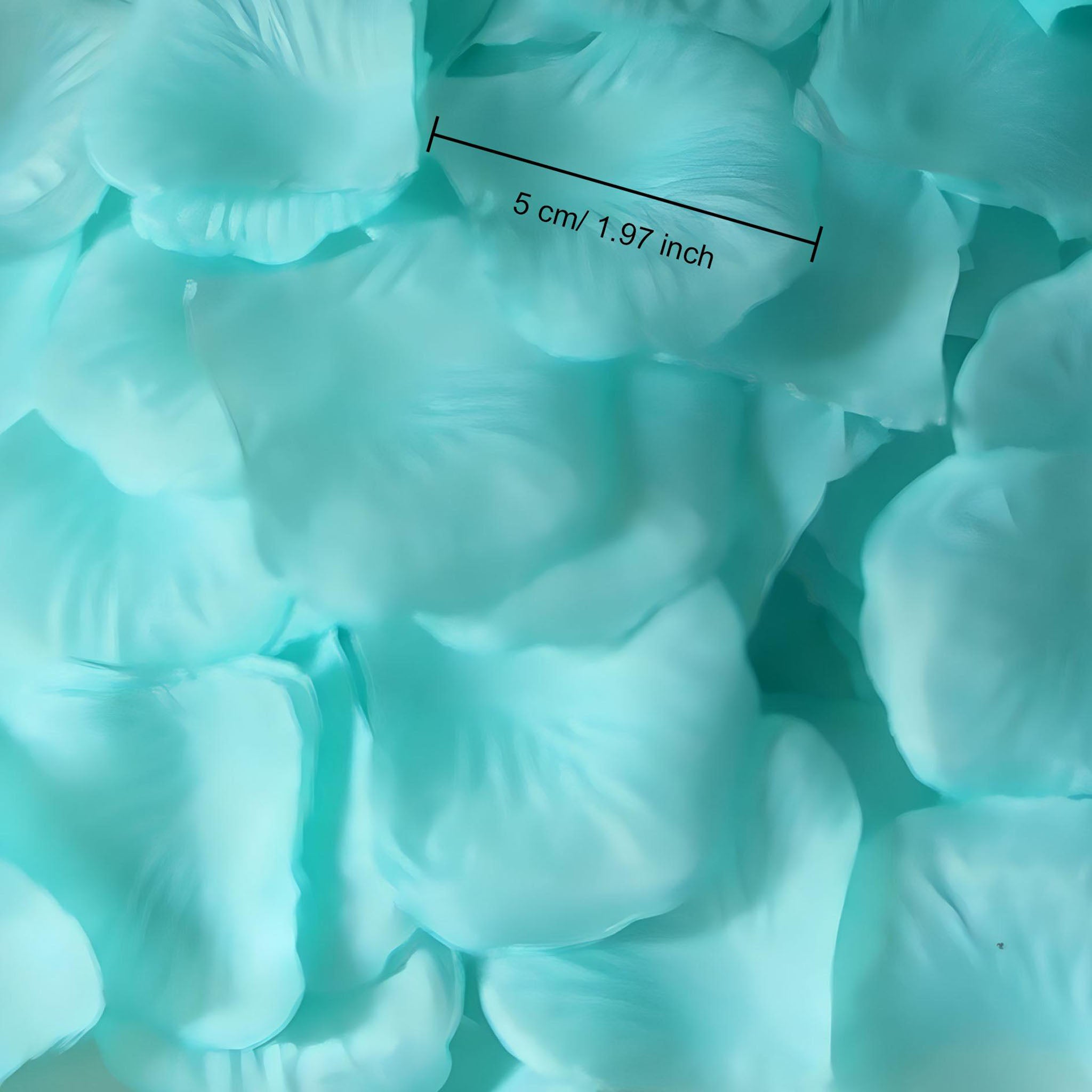 500 pcs Silk Rose Petals Pool Blue Wedding Decorations