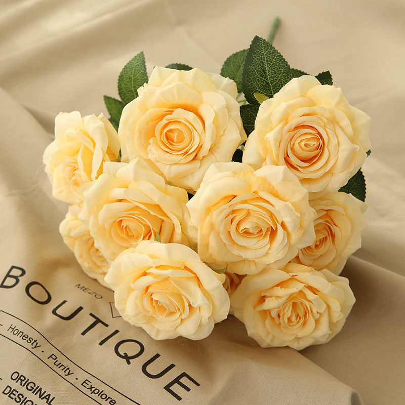 Fake Flowers Silk Wedding Floral Arrangements DIY Bridal Bouquet