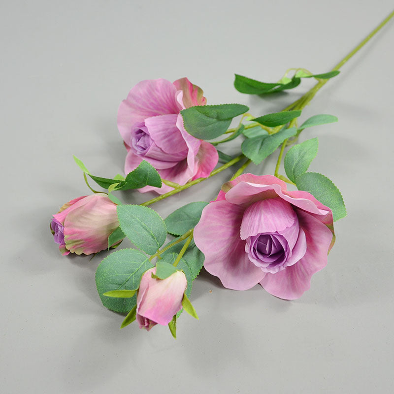 Artificial Rose Flowers Spray Roses Decor