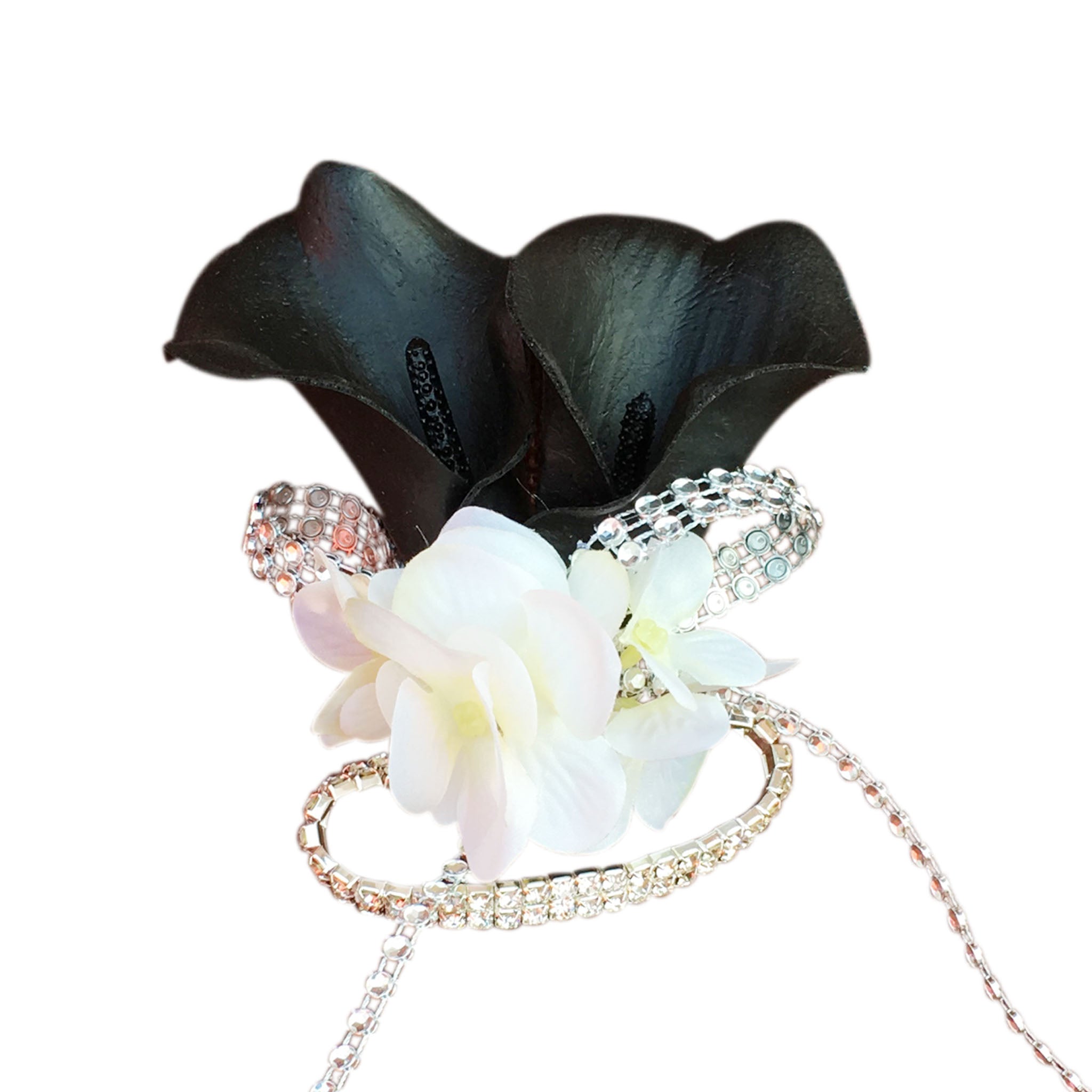 Flower Bouquet White Roses Wdding Bouquet Corsage Boutineer