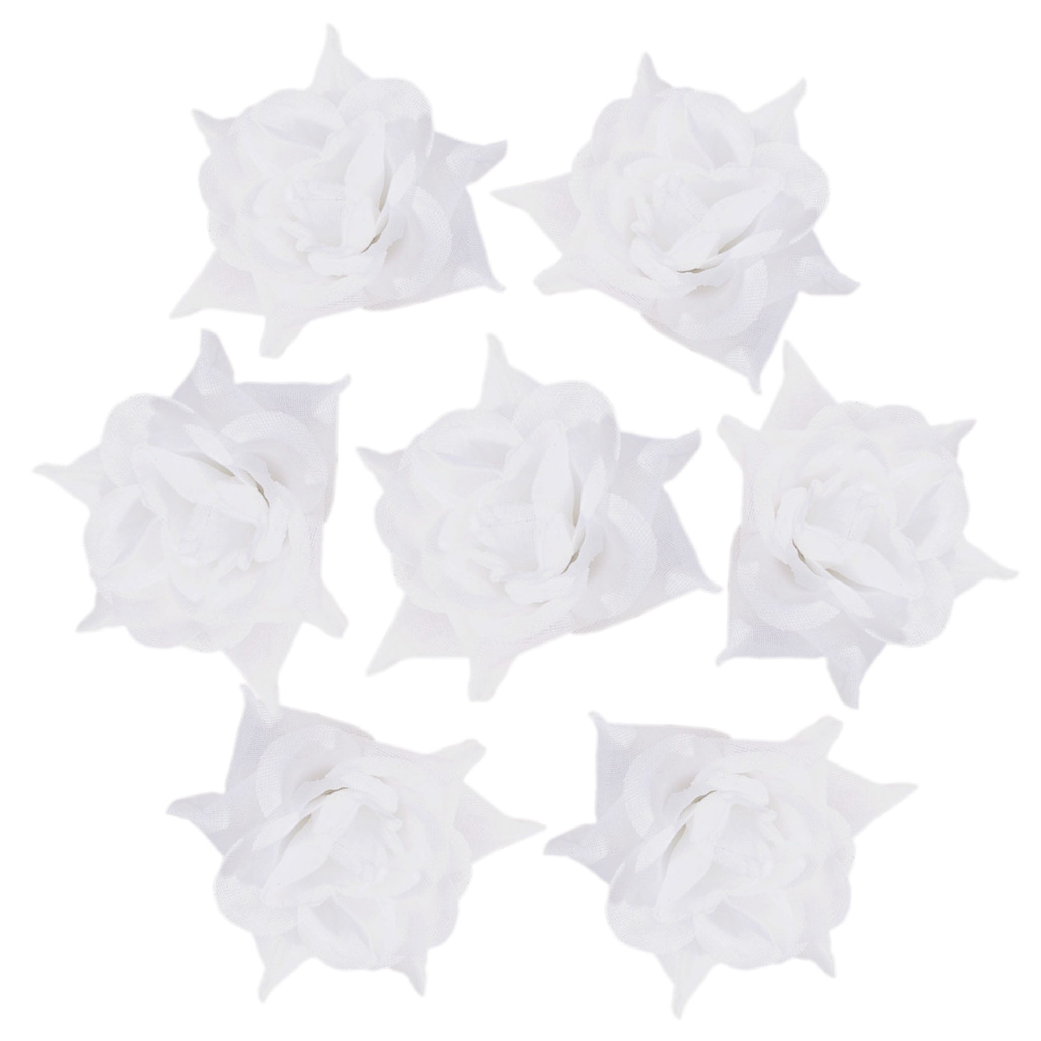 Silk Rose Heads Small Artificial Flowers 100PCS