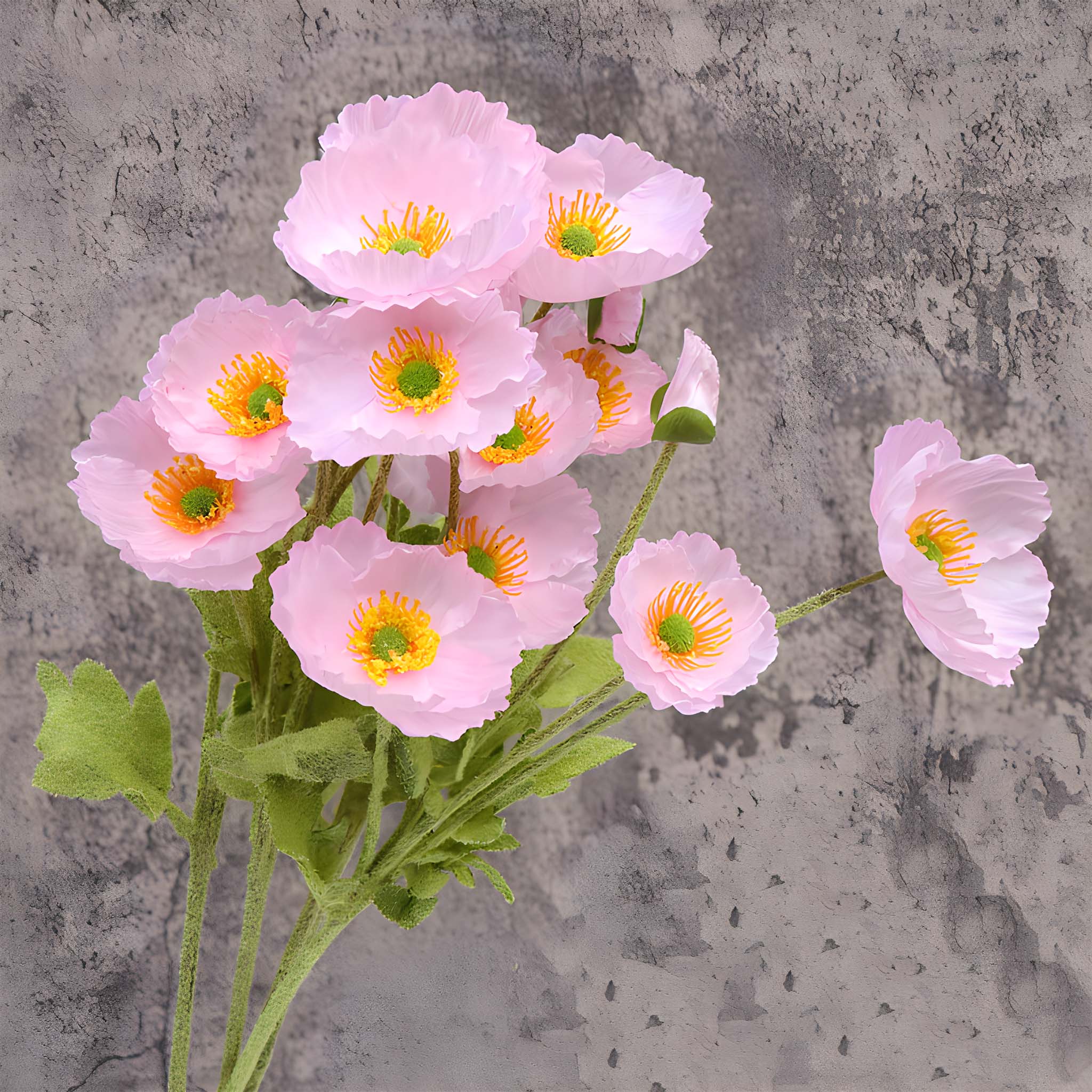 Artificial Poppy Flowers Silk Spray Poppies