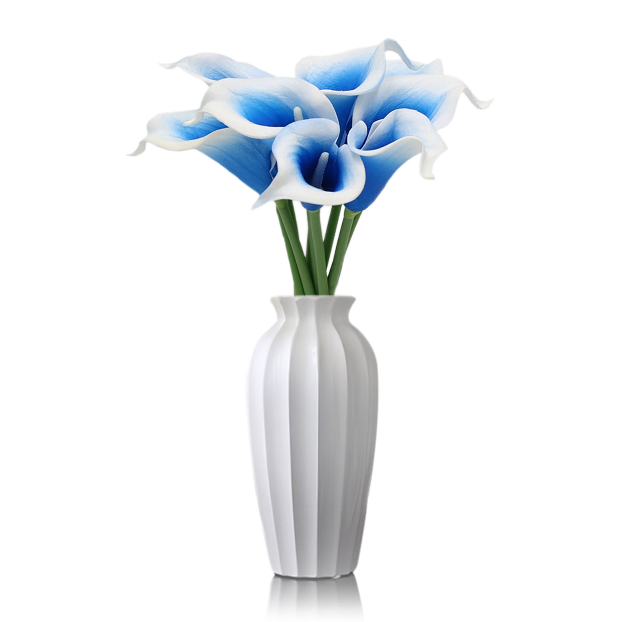 Picasso Calla Lily Blue Bridal Bouquet Wedding Flowers