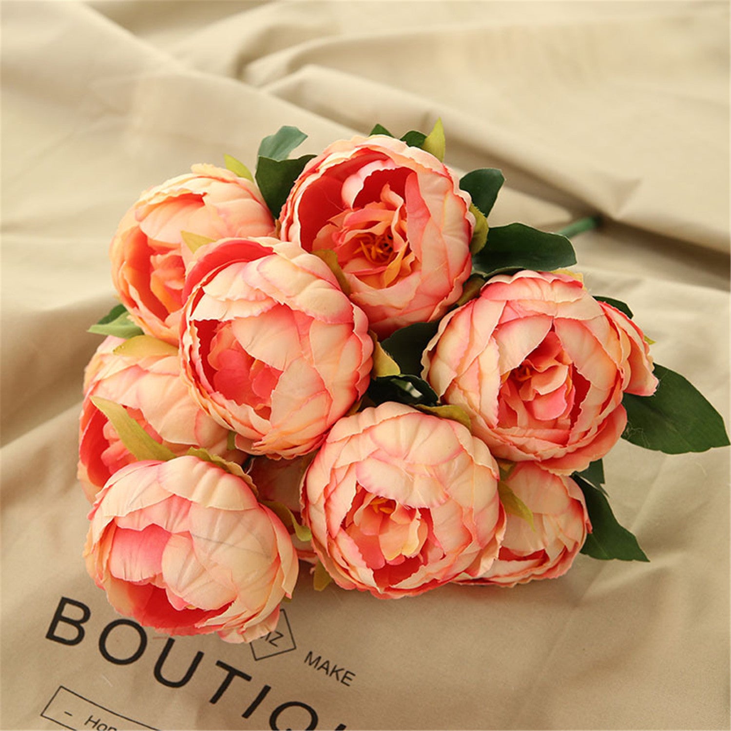 Artificial Peony Silk Peonies Fake Flowers Wedding Bouquet