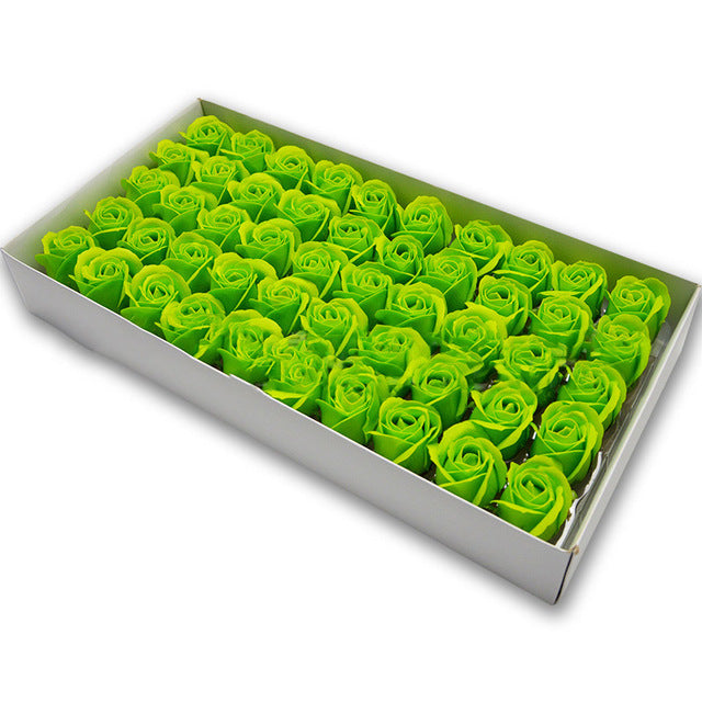 Soap Rose Heads for DIY Wedding Banquet Guest Gift