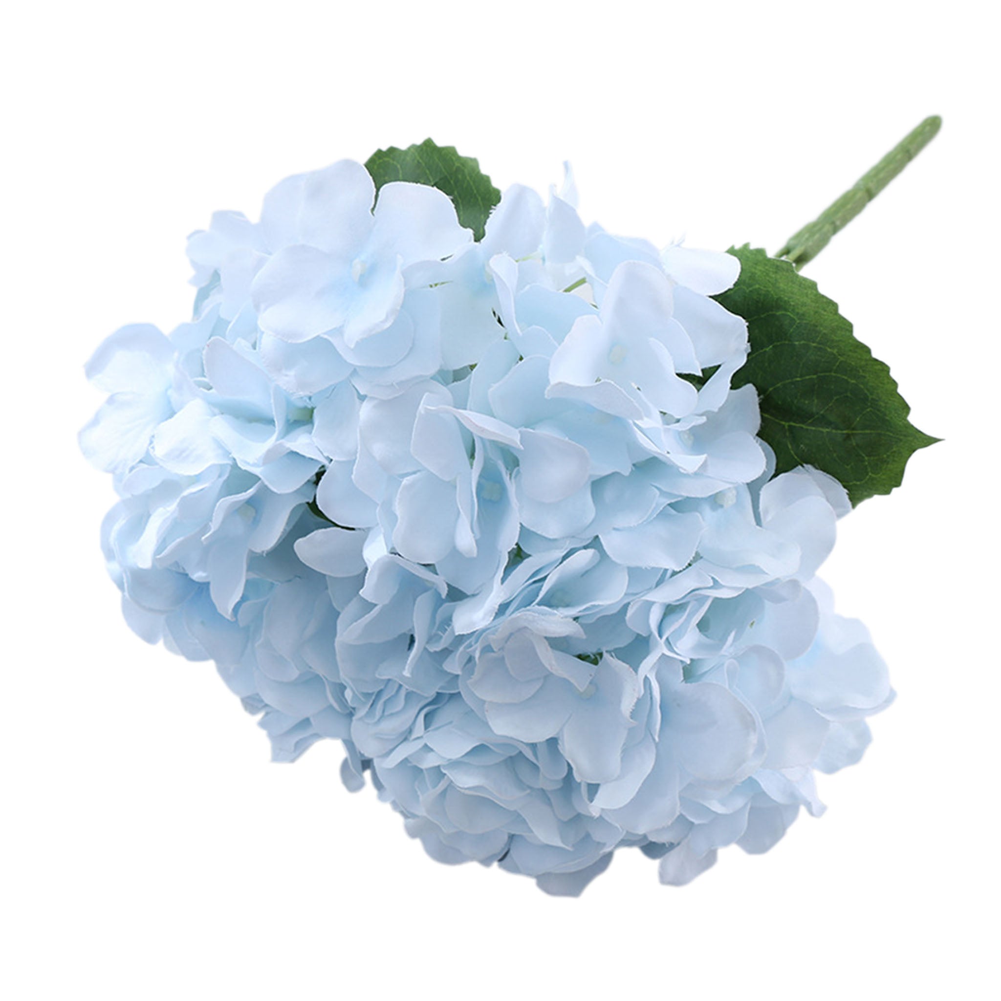Small Artificial Hydrangea Bunch Blue White Pink Yellow