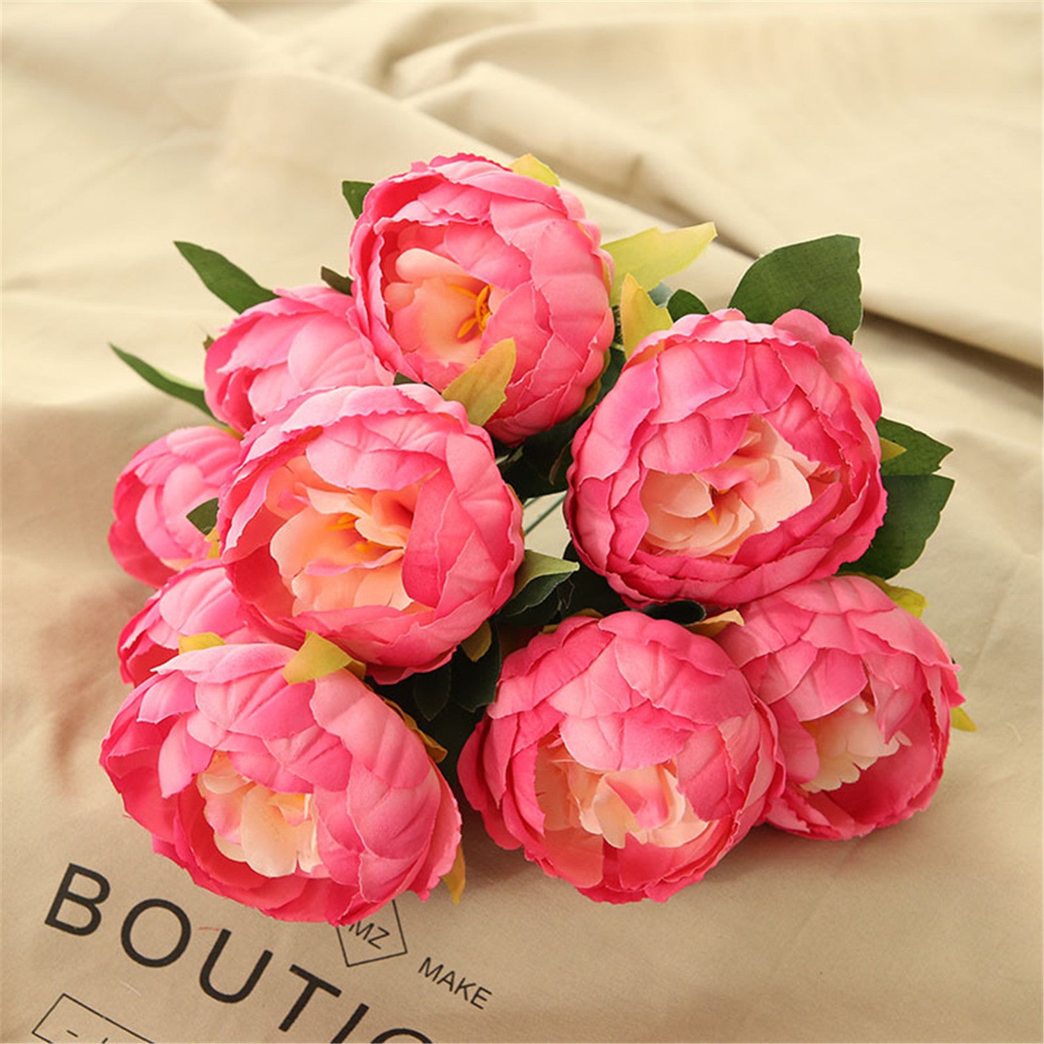 Artificial Peony Silk Peonies Fake Flowers Wedding Bouquet