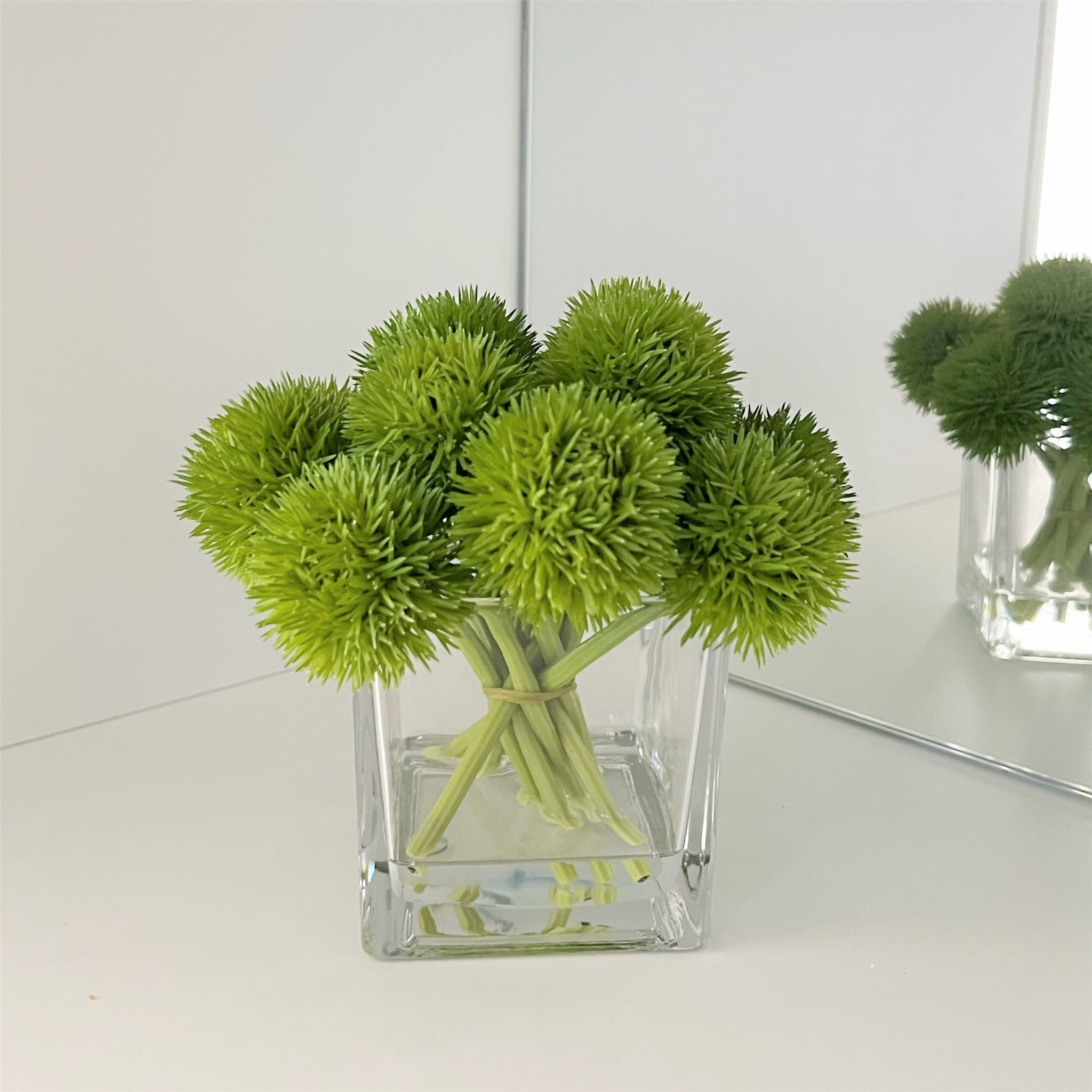 Green Alliums Modern Centerpiece