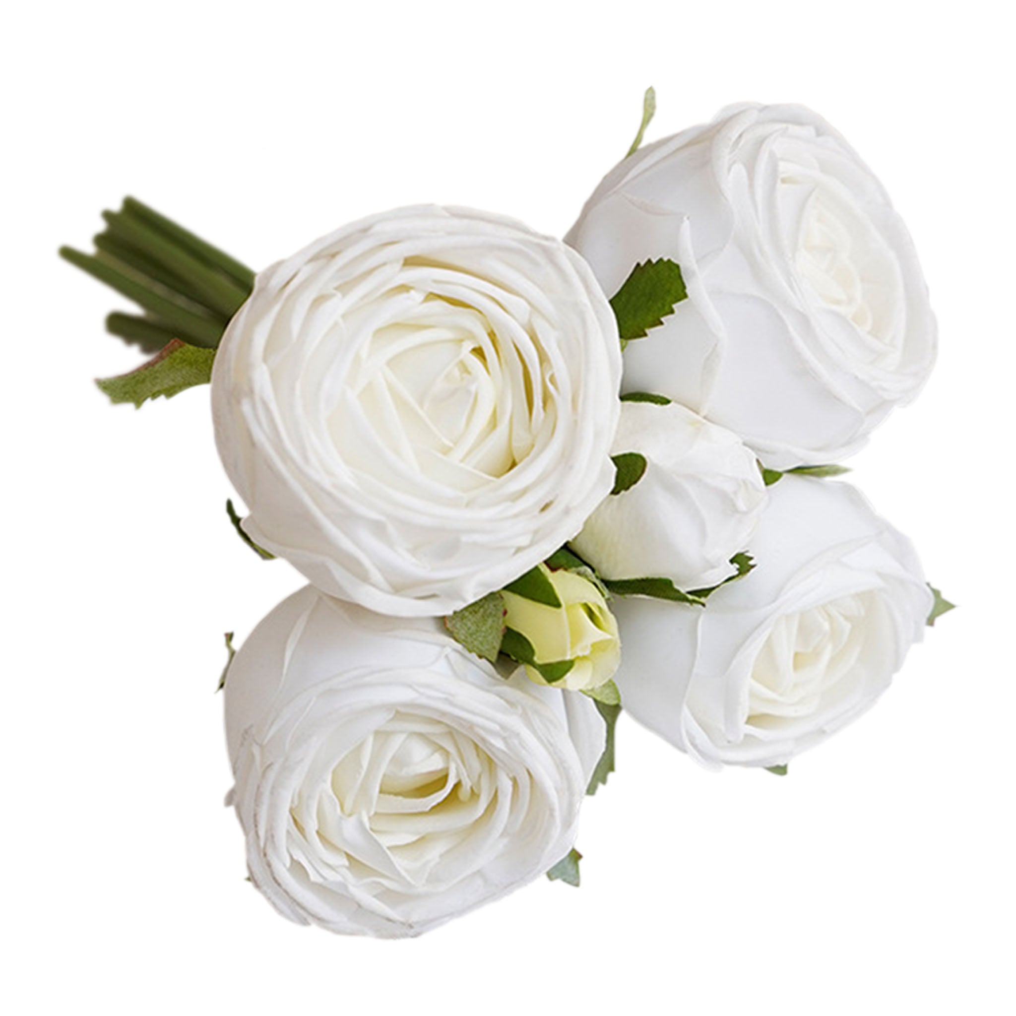 Realisic Fake Flowers Real Touch Rose Bouquet