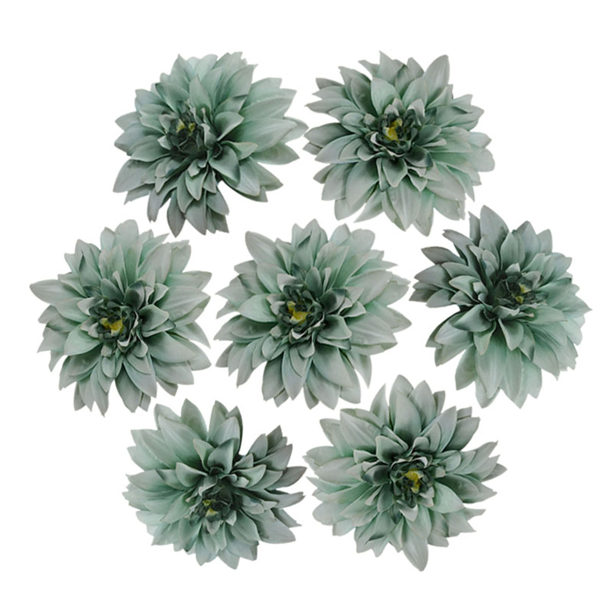 50 Bulk Silk Dahlia Flowers 5.1"