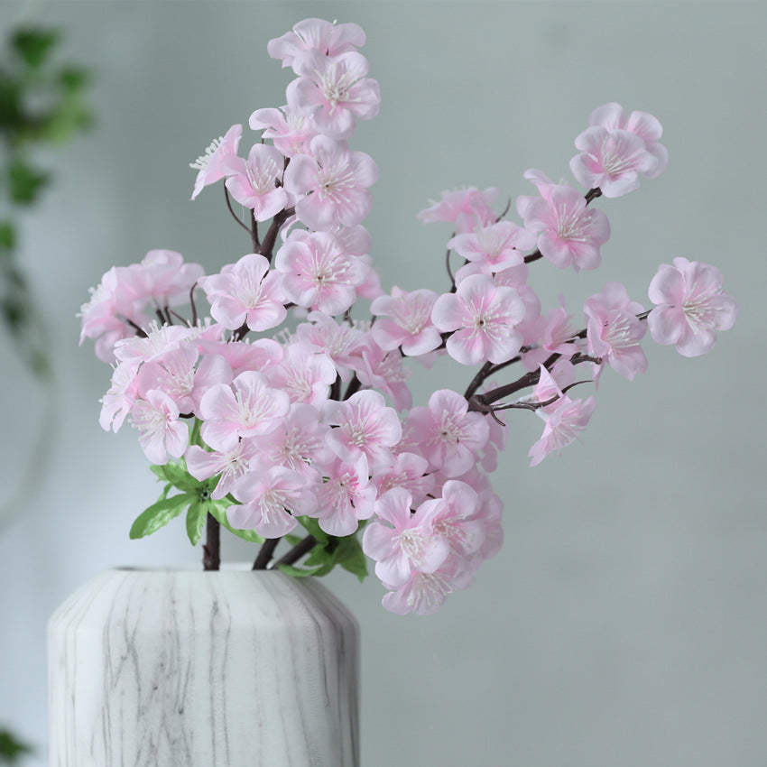 Artificial Pink Cherry Bloom Branch 18"