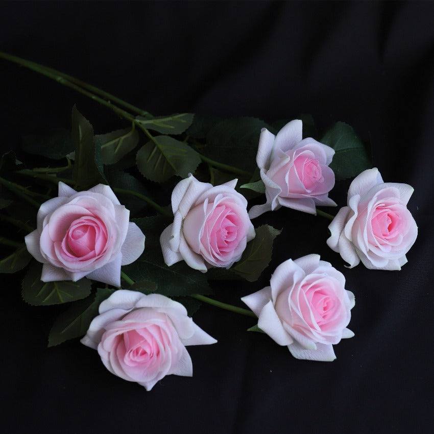 Realistic Fake Flowers Real Touch Roses 10pcs