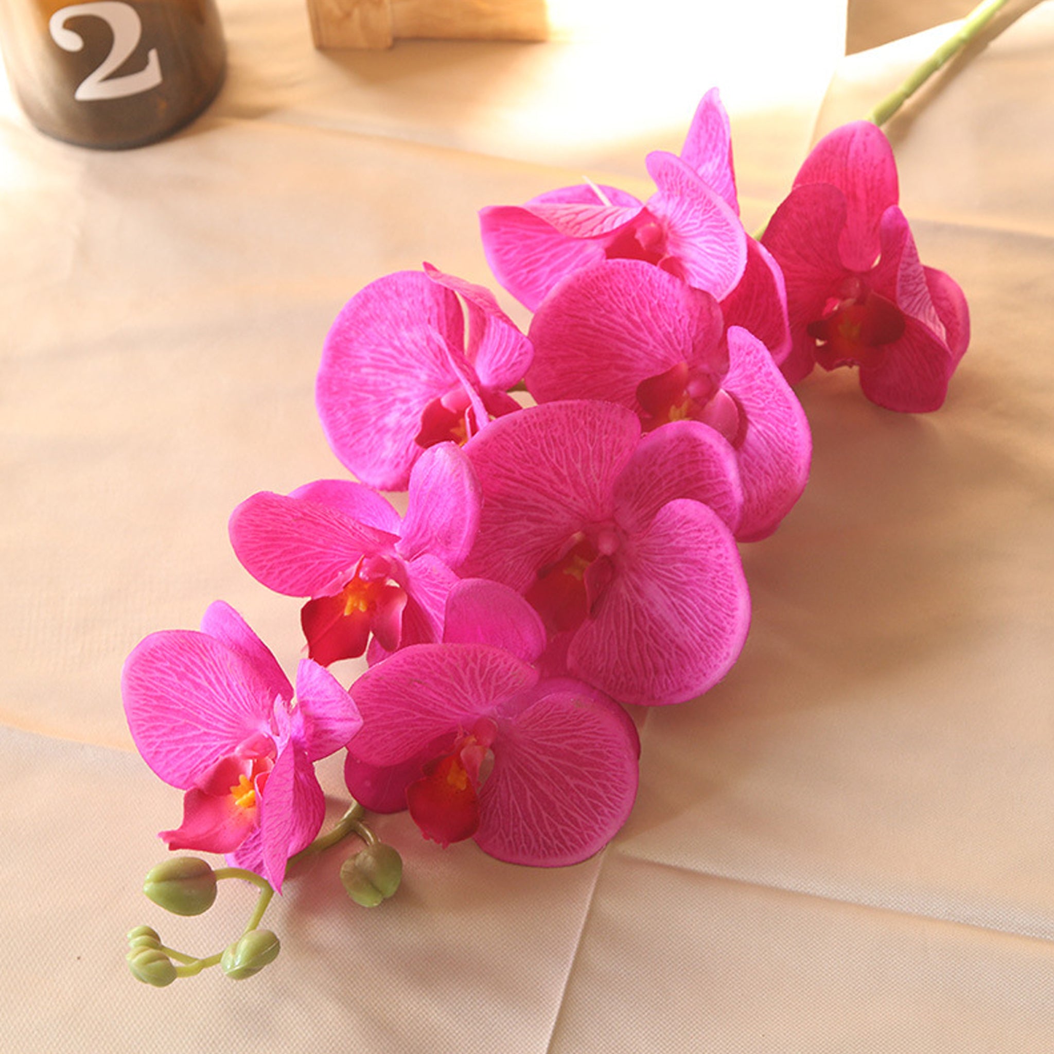 Artificial Orchid Flowers Realistic Phalaenopsis