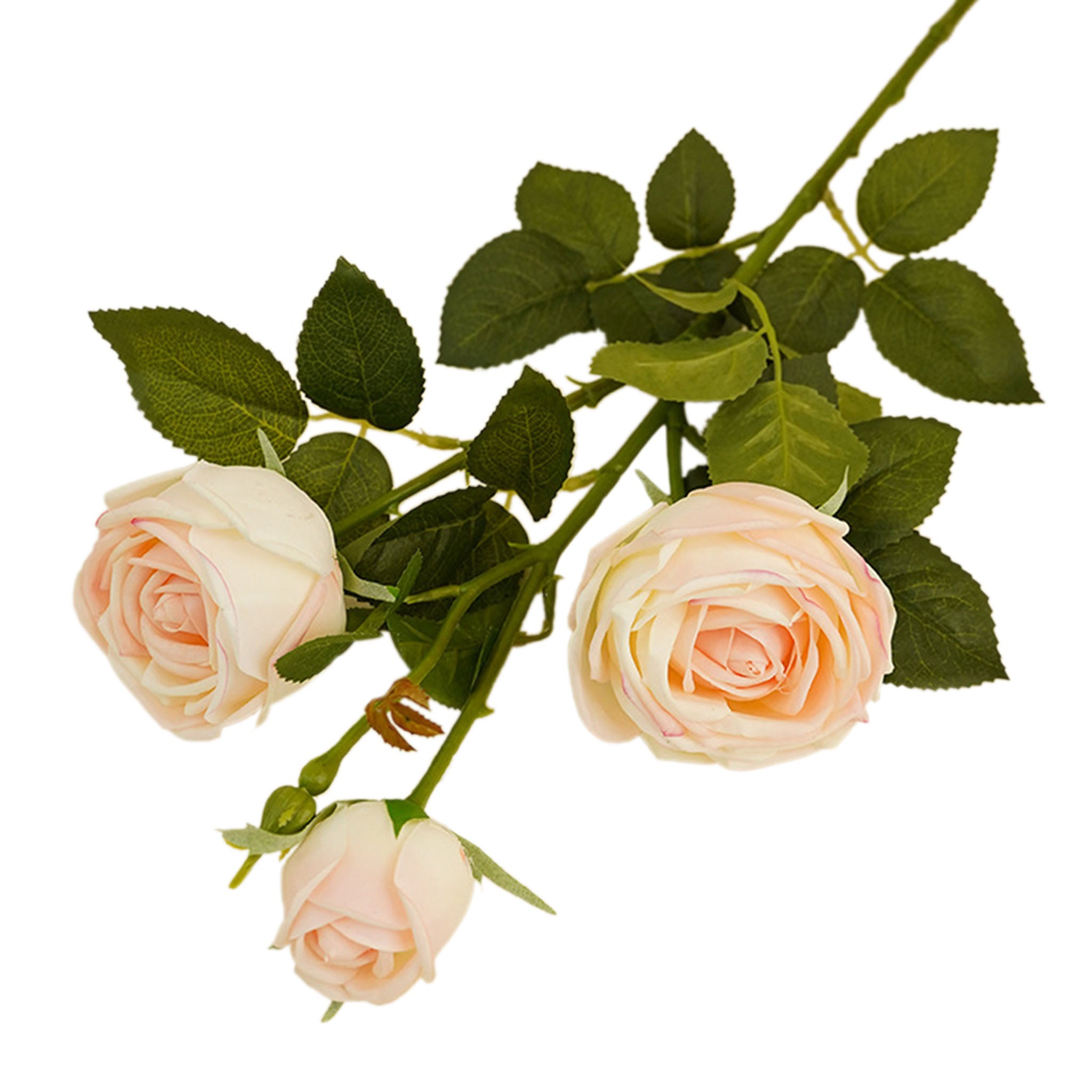 Real Touch Cabbage Roses Realistic Spray Flowers