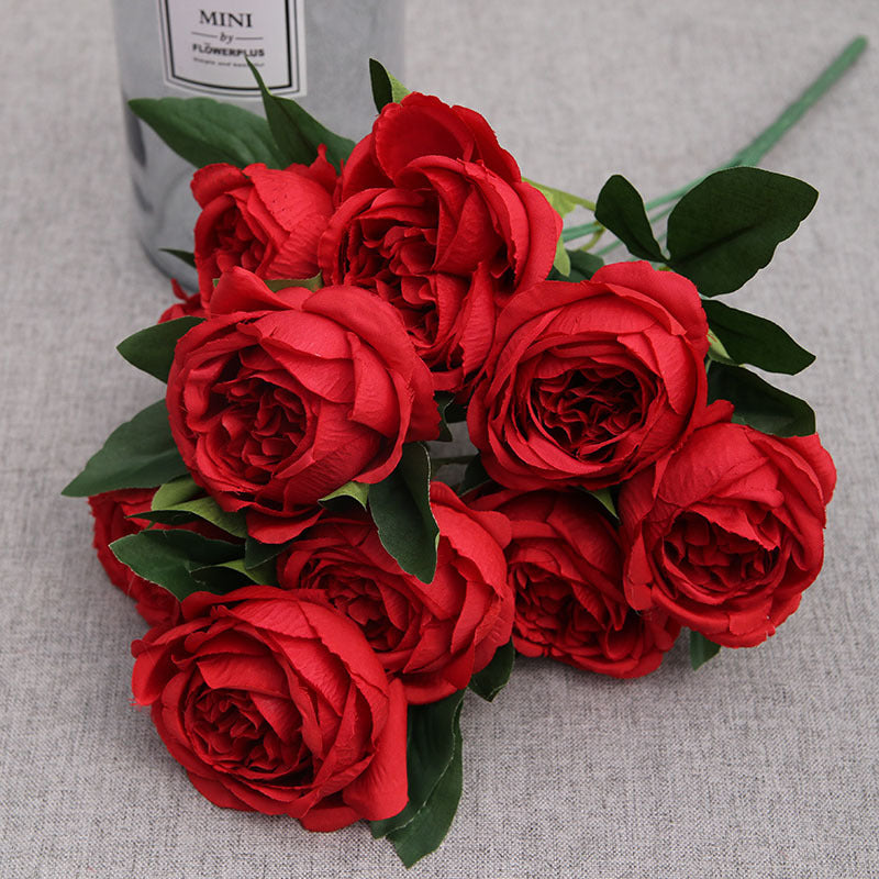 Silk Peony Flower Branches for Flower Arrangements