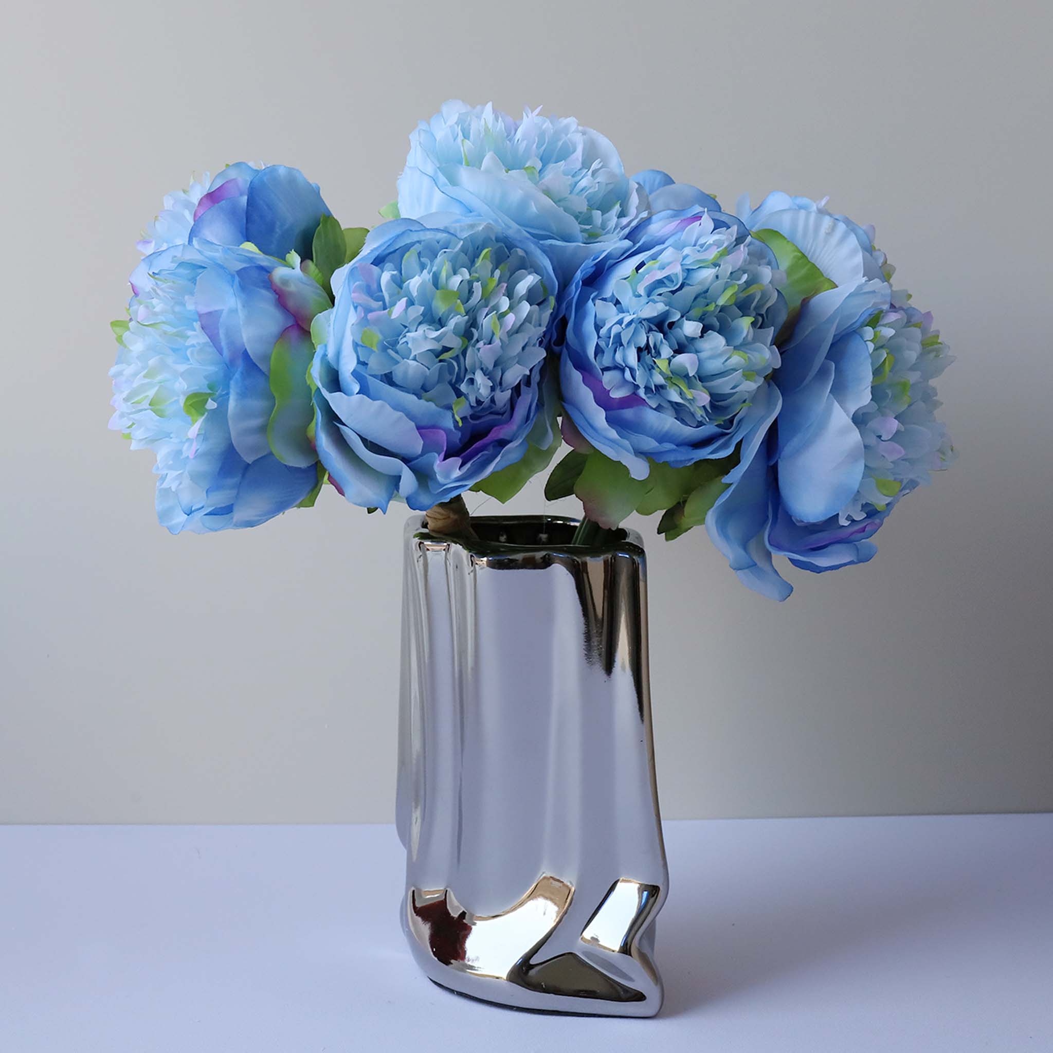 Silk Peony Bouquet Wedding Decoration Fake Flower Arrangement