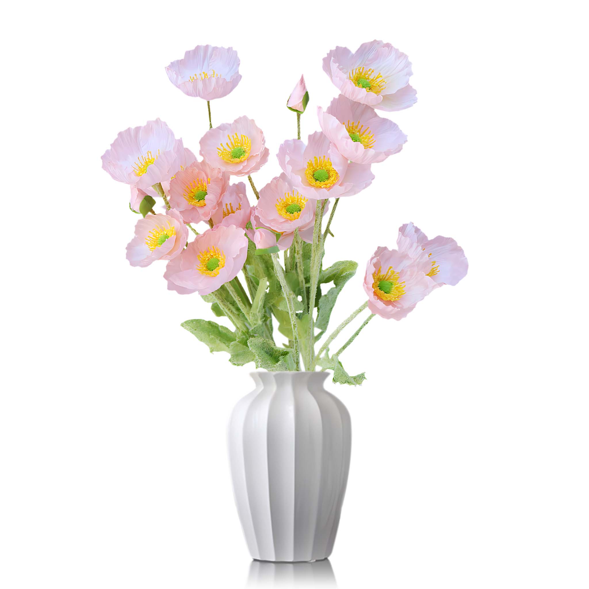 Artificial Poppy Flowers Silk Spray Poppies
