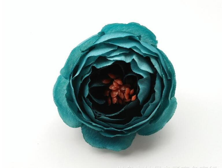 Wholesale Silk Flowers Bulk Peonies Heads 300 pcs Small Simulation Tea Rose For Crafts DIY