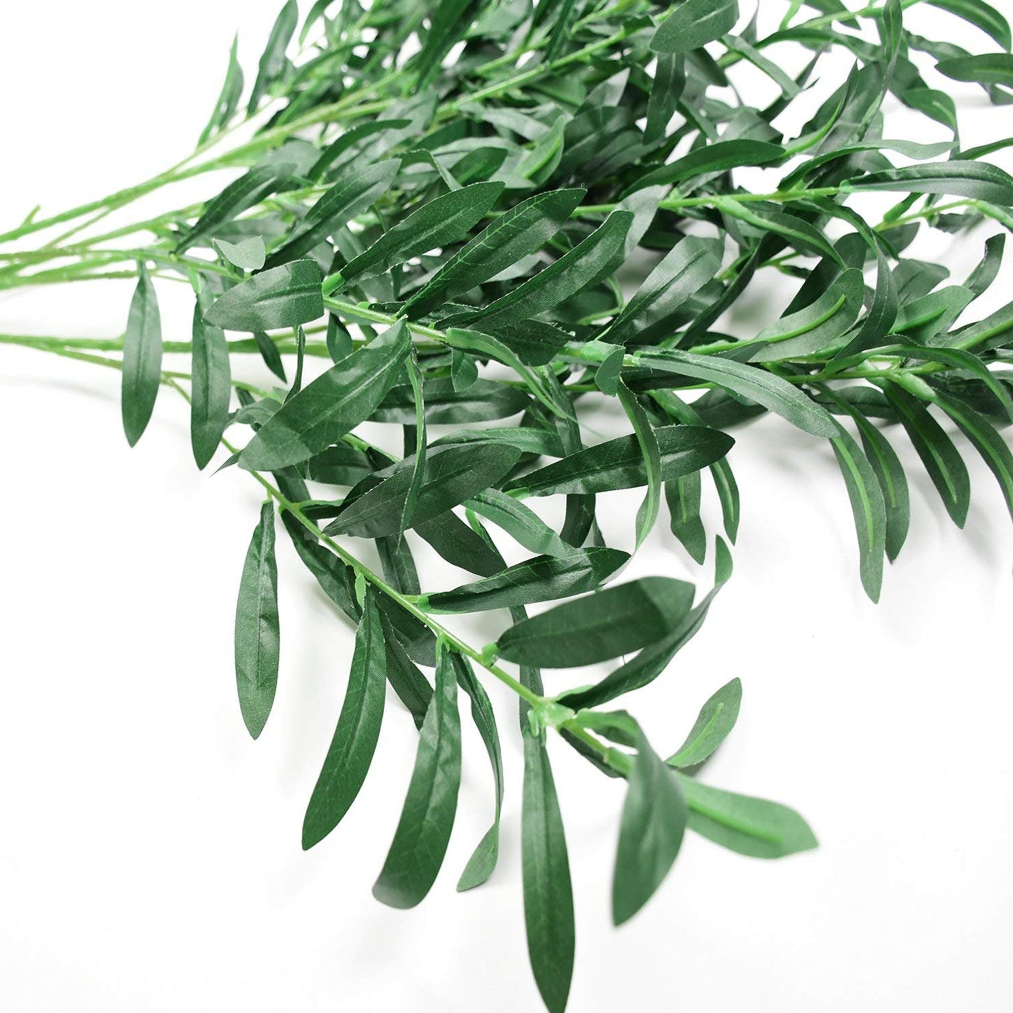 Artificial Olive Branch Greenery Leaves 10 for Wedding Party Garden Wall Decoration