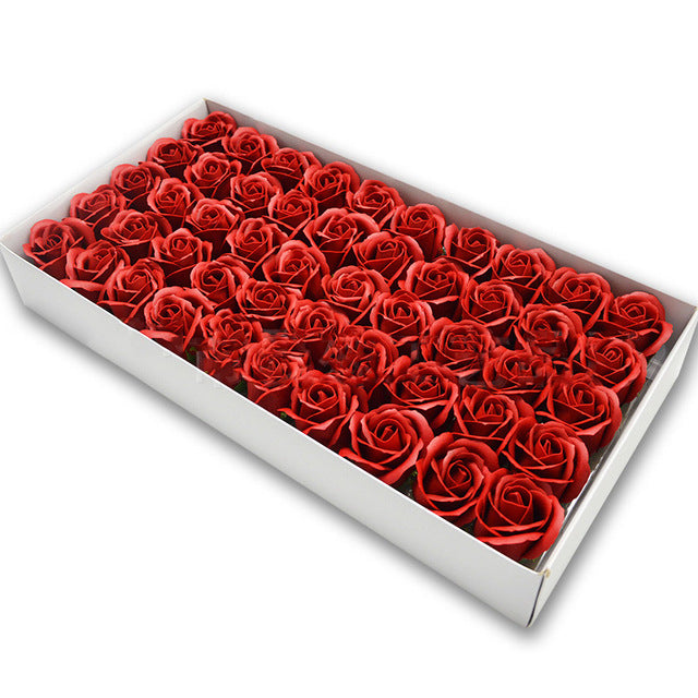 Soap Rose Heads for DIY Wedding Banquet Guest Gift