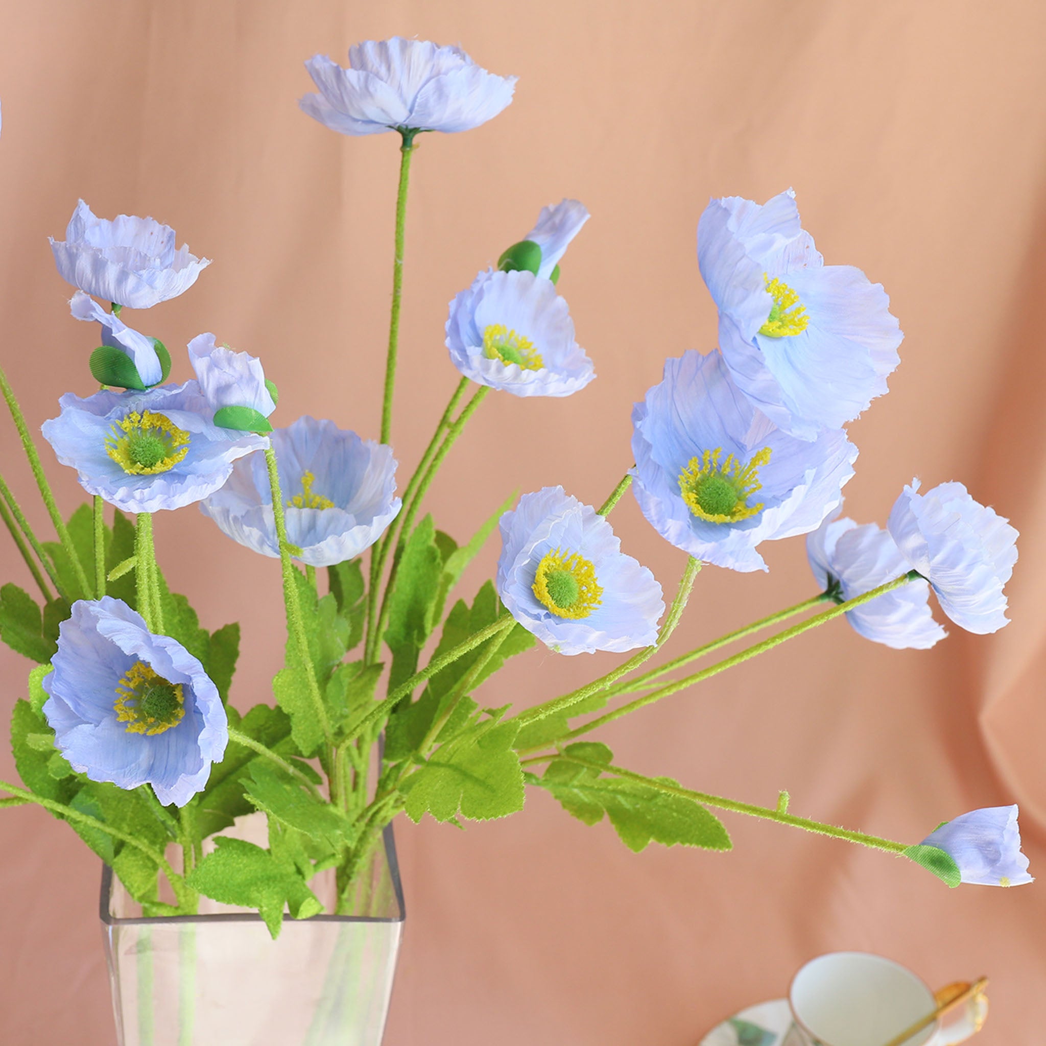 Artificial Poppies Silk Poppy Flowers