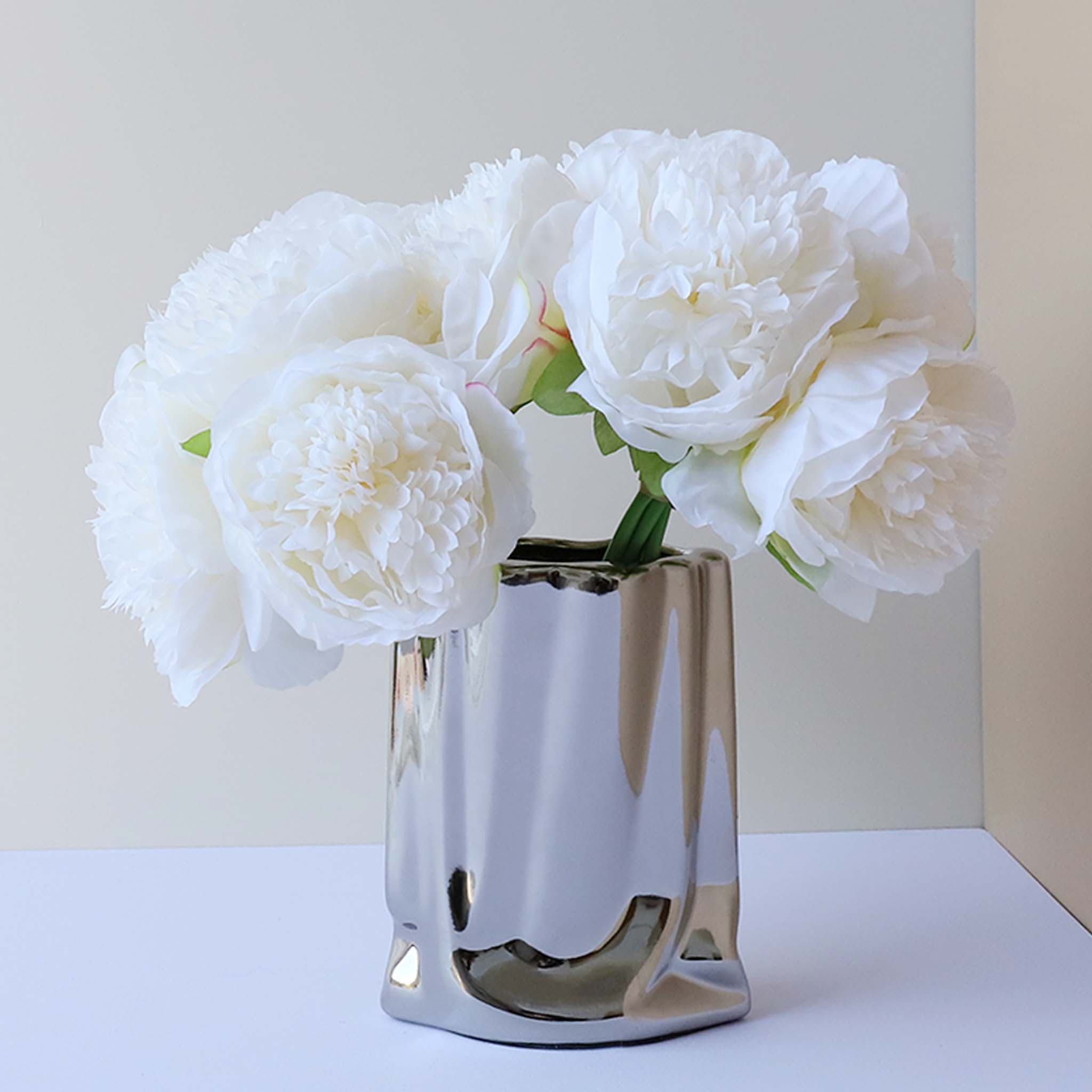 Silk Peony Bouquet Wedding Decoration Fake Flower Arrangement