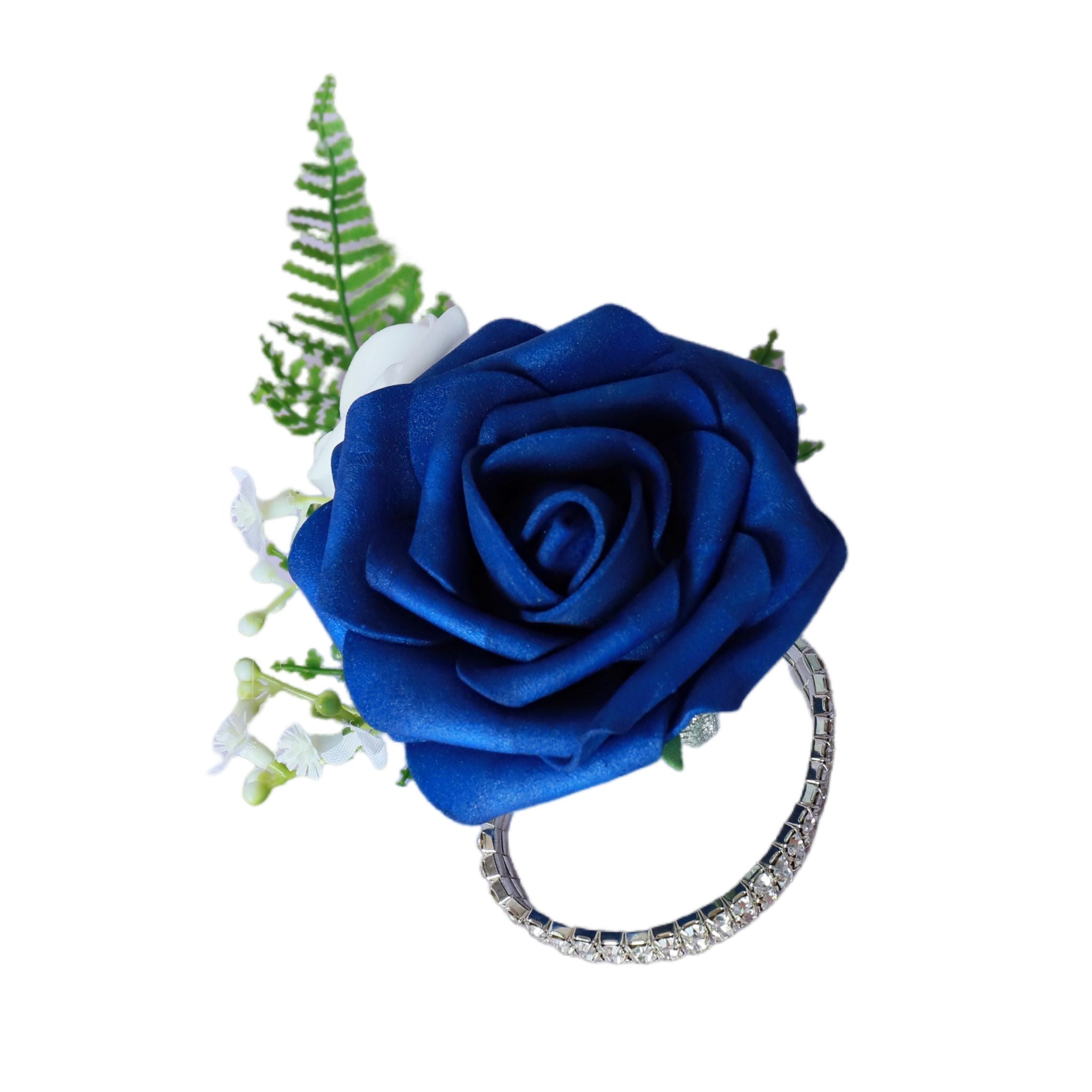 Wedding Bouquets Royal Blue and White Roses