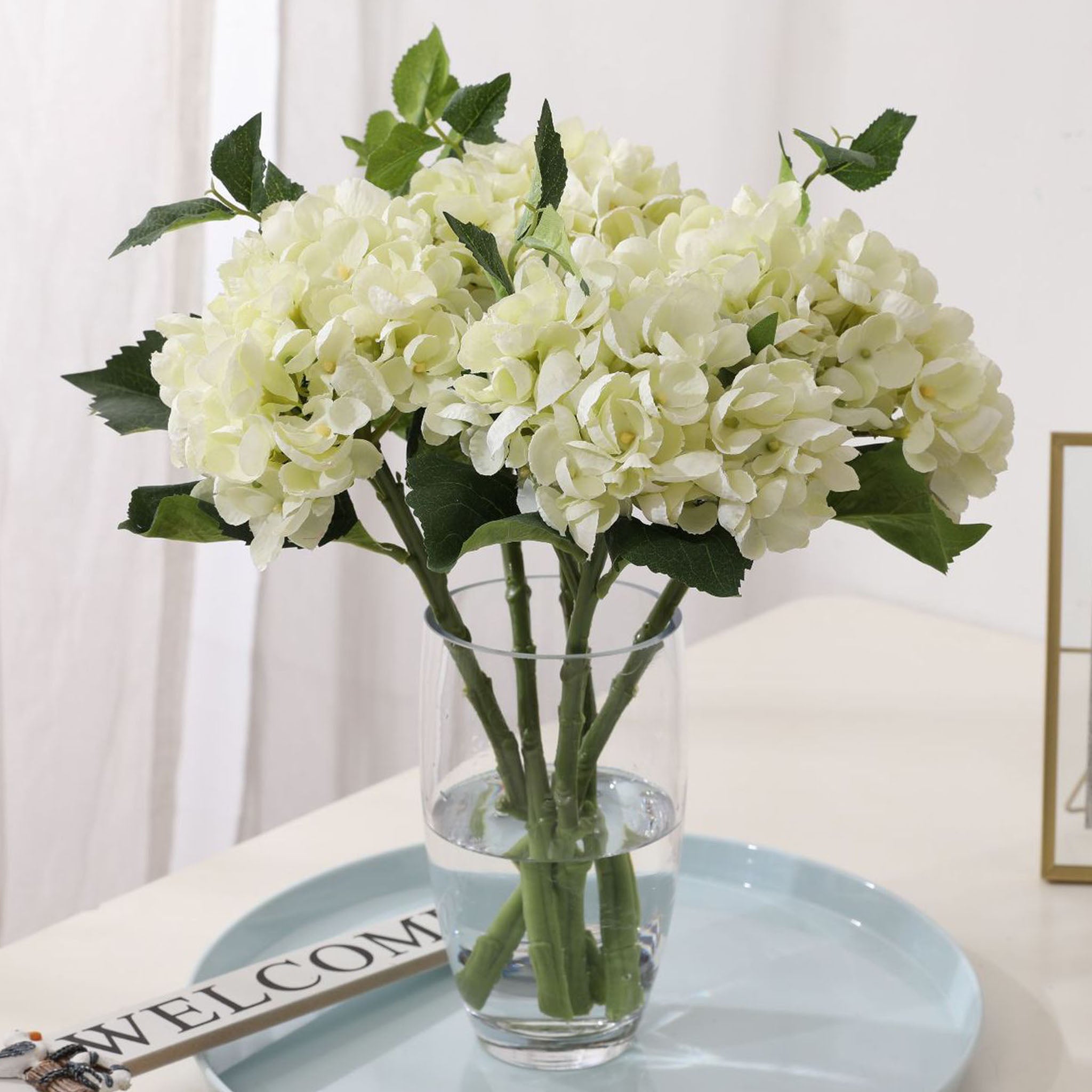 Blue Pink Purple White Silk Hydrangea Flowers
