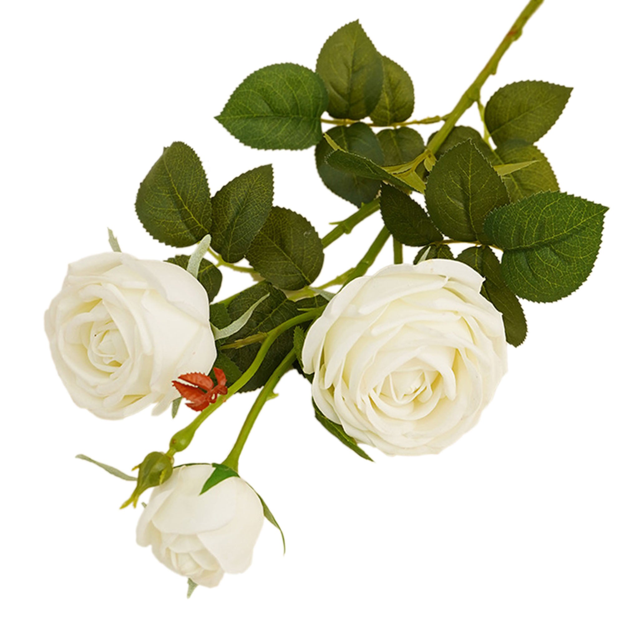 Real Touch Cabbage Roses Realistic Spray Flowers